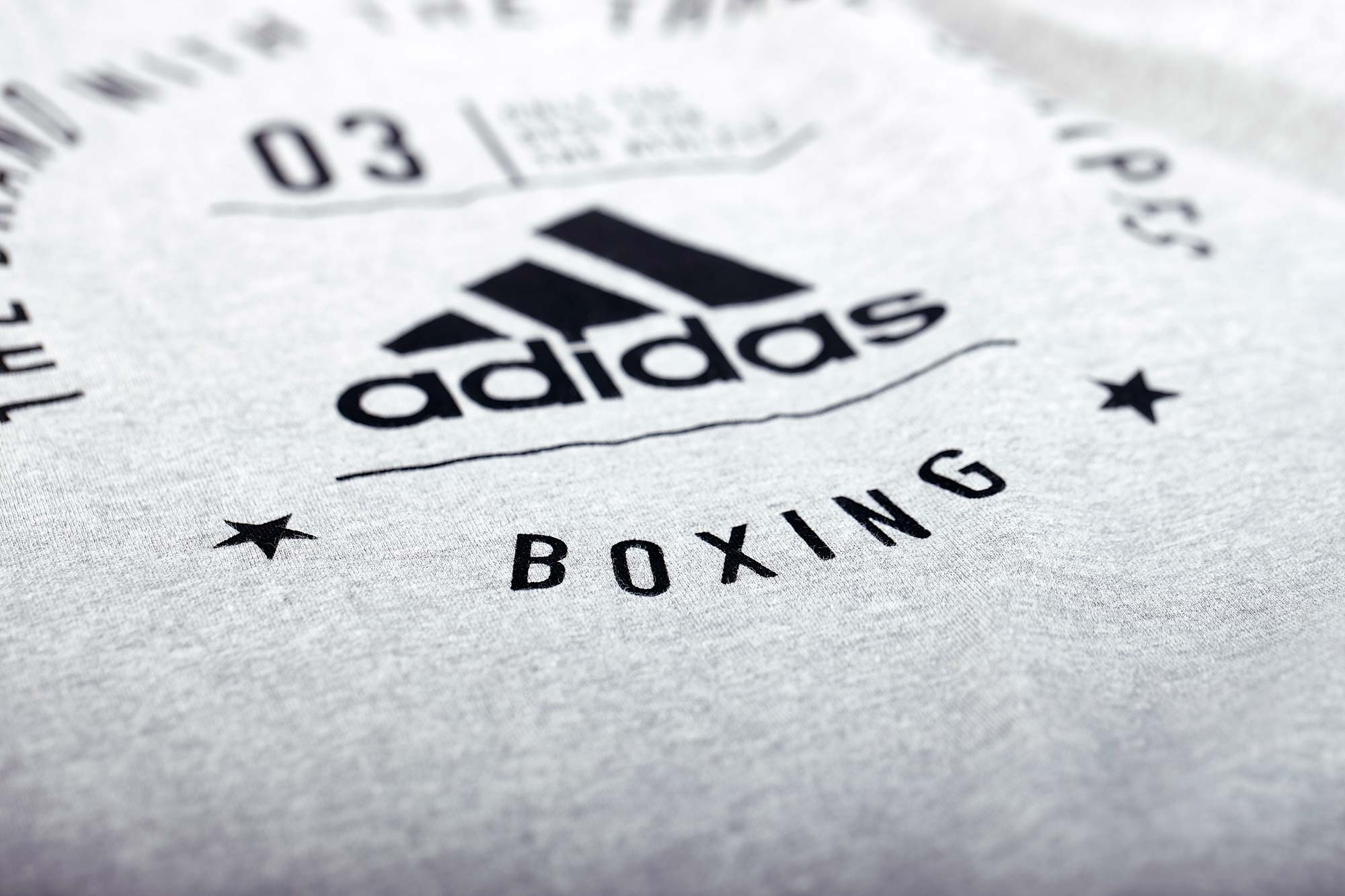 adiCL01B_CA-Community-T-Shirt-gray_black-D0077 adidas Community T-Shirt "BOXING" grey/black, adiCL01B