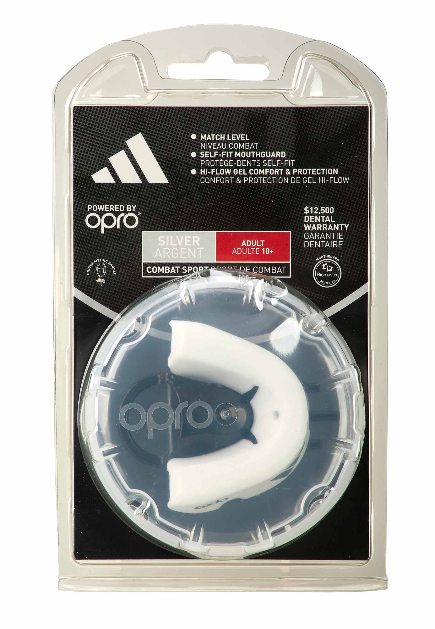 adidas Zahnschutz OPRO Silver, white ADIBP32