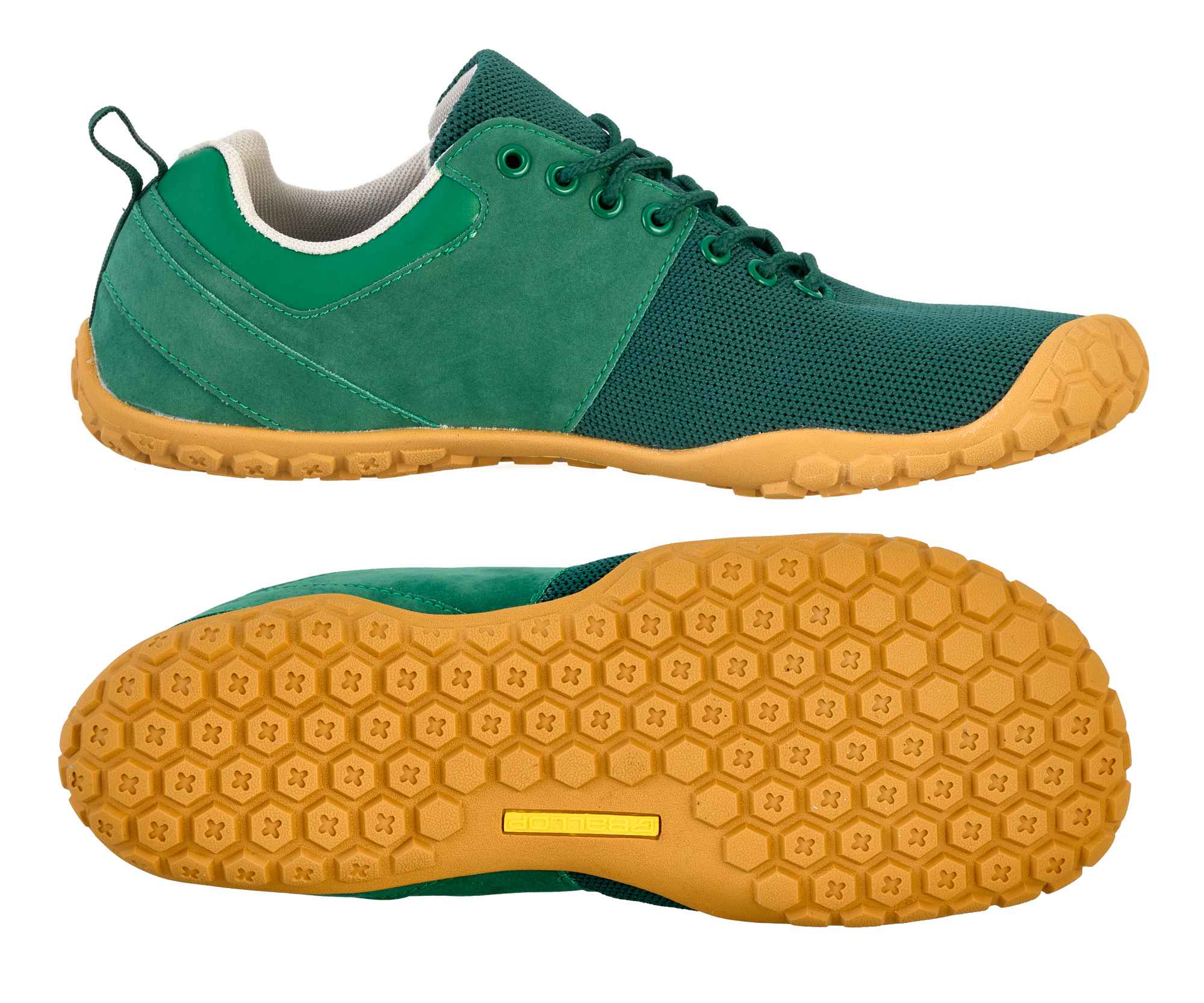Laufschuh, Grün, Gummi-Laufsohle, Mesh, Größenhinweis