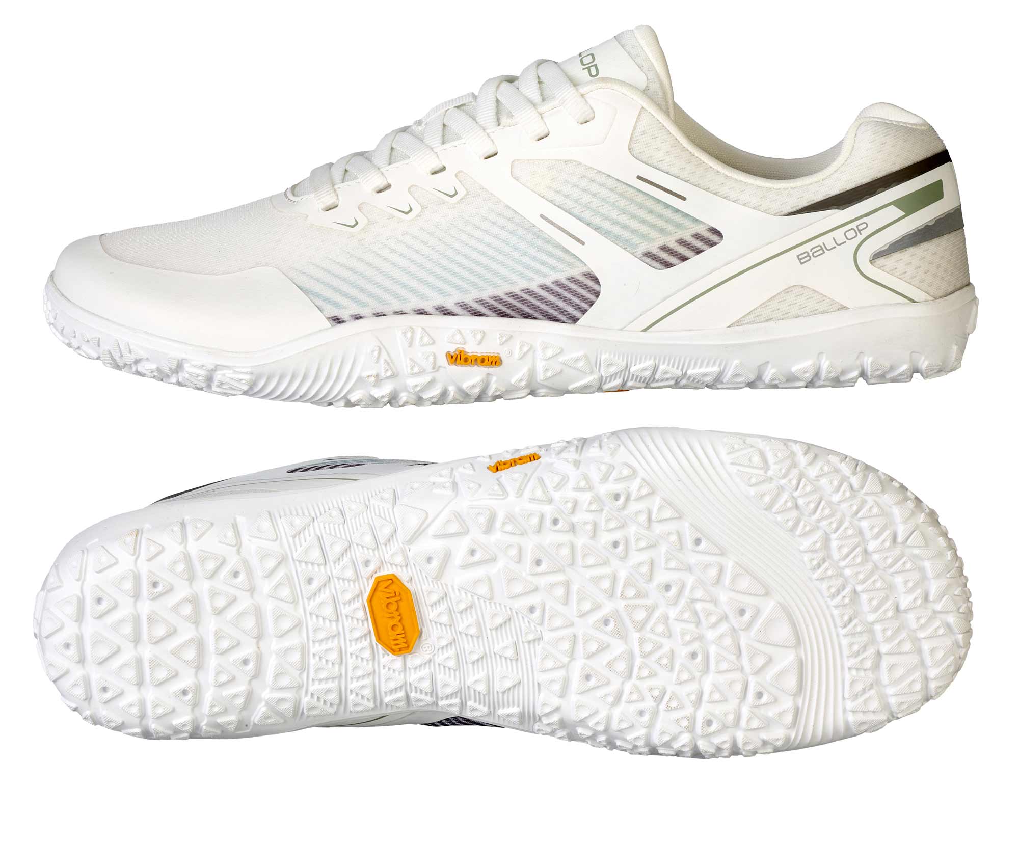 Sneaker, Laufschuh, Weiß, Vibram, Ballop