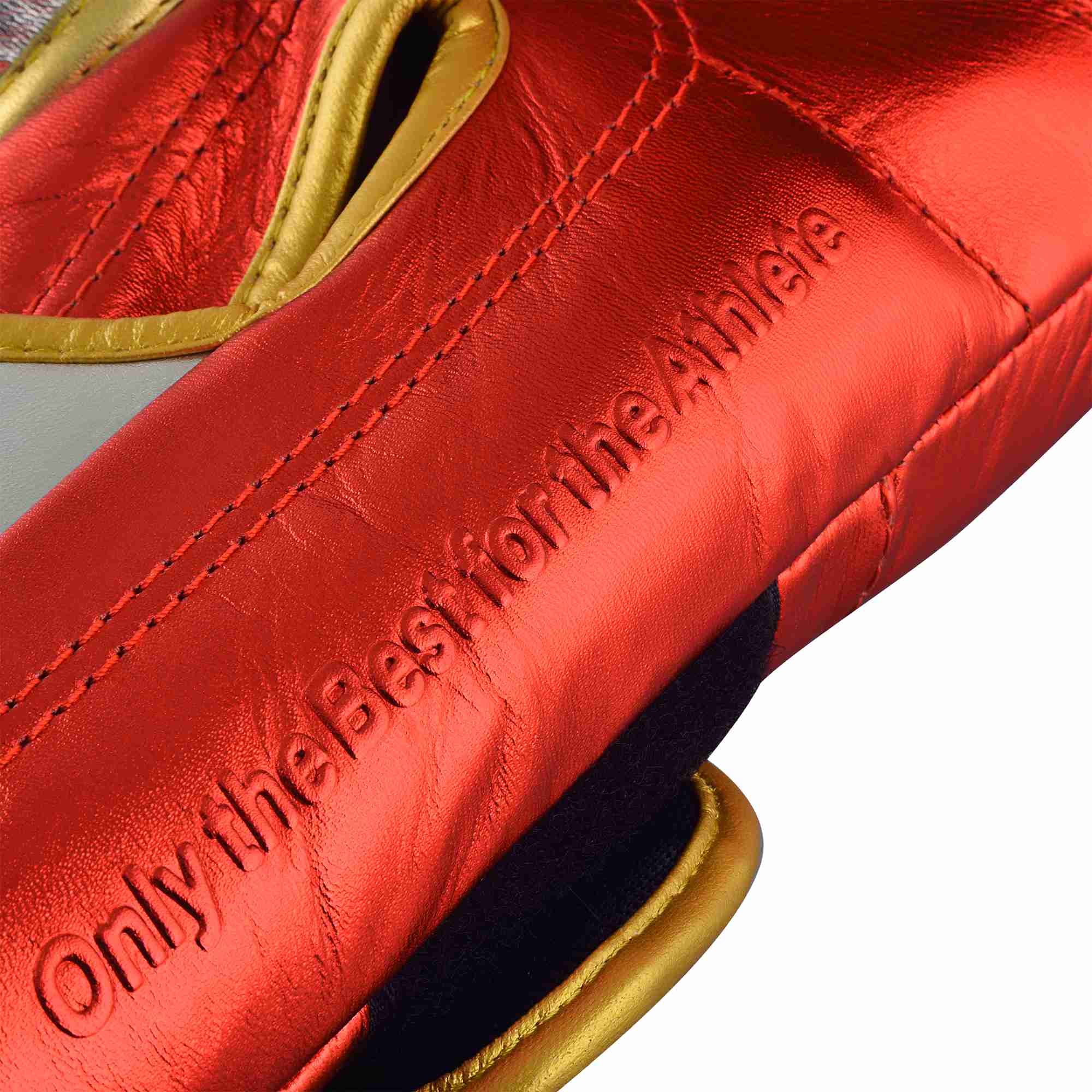 adiSBG501-Red-Gold-Silver-Close-up-07 adidas adispeed strap up boxing gloves red metallic/gold, ADISBG501PRO