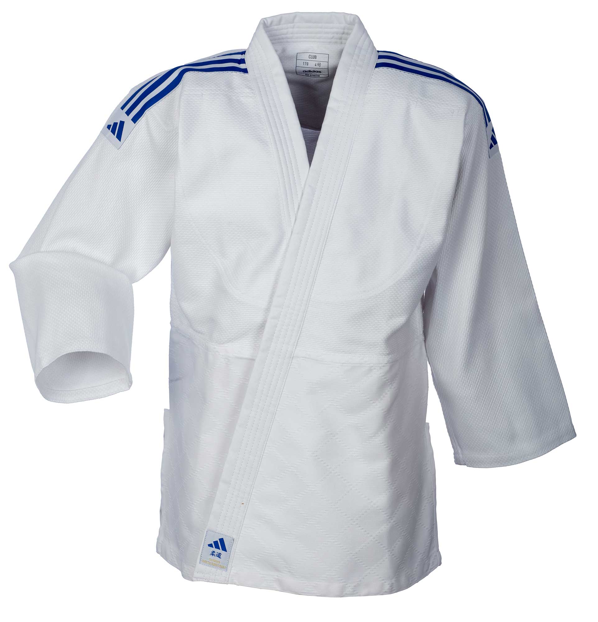 adidas-J350P_WB-Judo-uniform-white_blue-02 adidas Judo-Anzug Club weiß/blaue Streifen, J350
