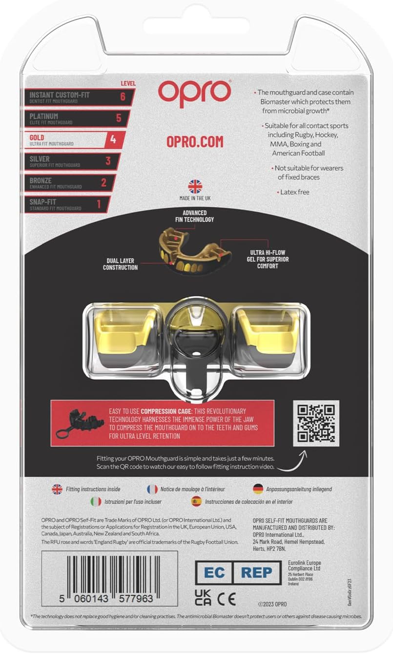 OPRO Zahnschutz Gold Grillz black/gold Senior GEN5