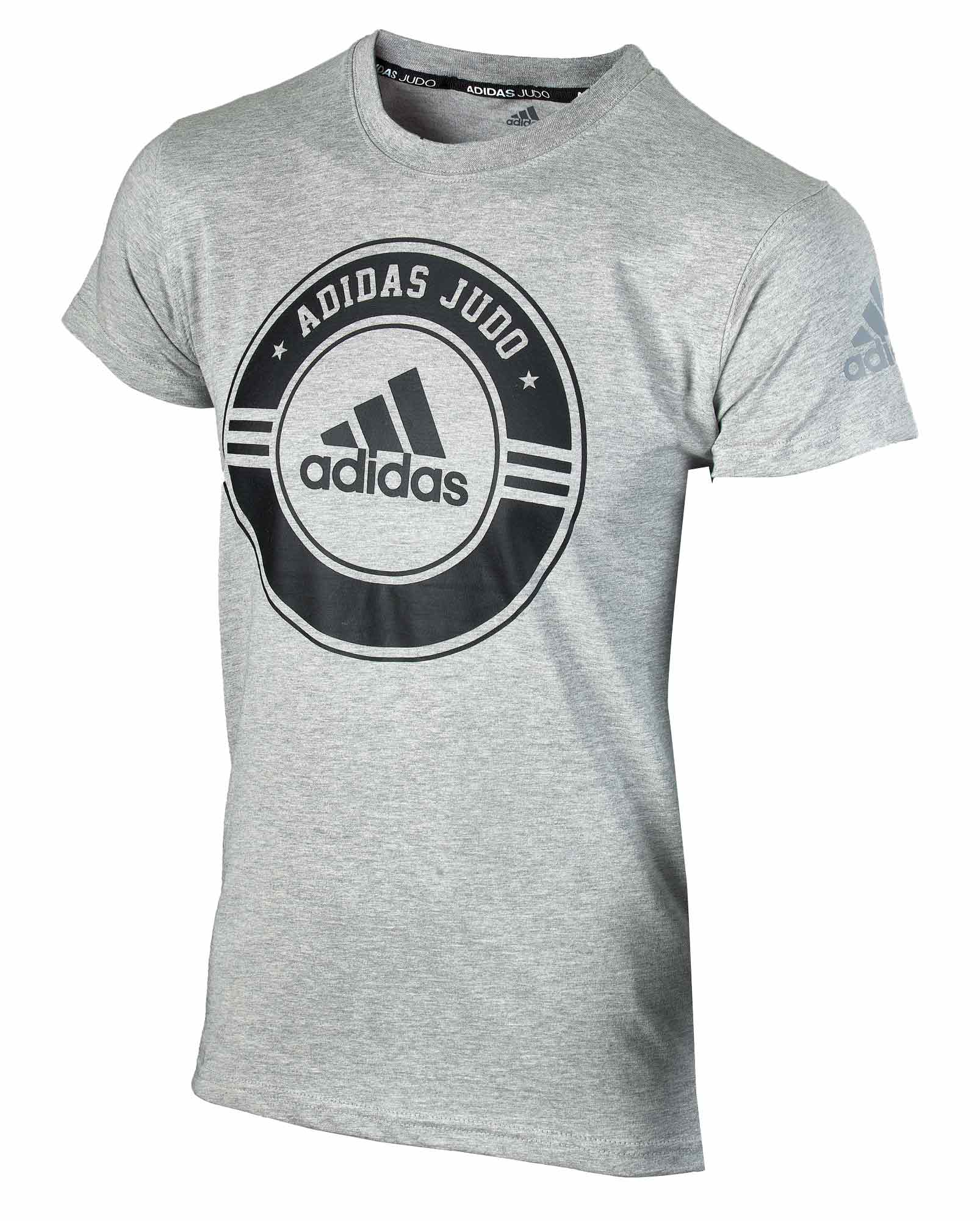 adidas Judo Community Line Shirt "Circle" grey/black, adicsts01J