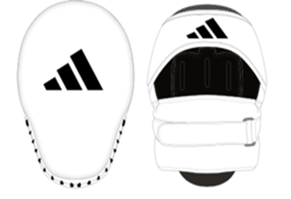 sbac01wh_1 adidas Speed Coach Paar-Pratzen, white/black, ADISBAC01