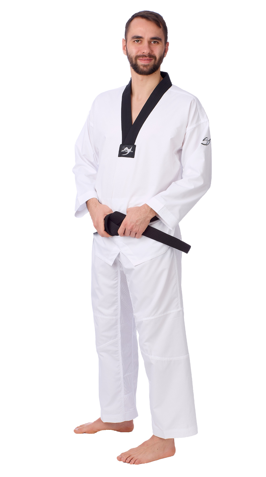Ju-SportsTWD-black-Rev-Modell-0432 Taekwondo-Anzug Performance pro schwarzes Revers