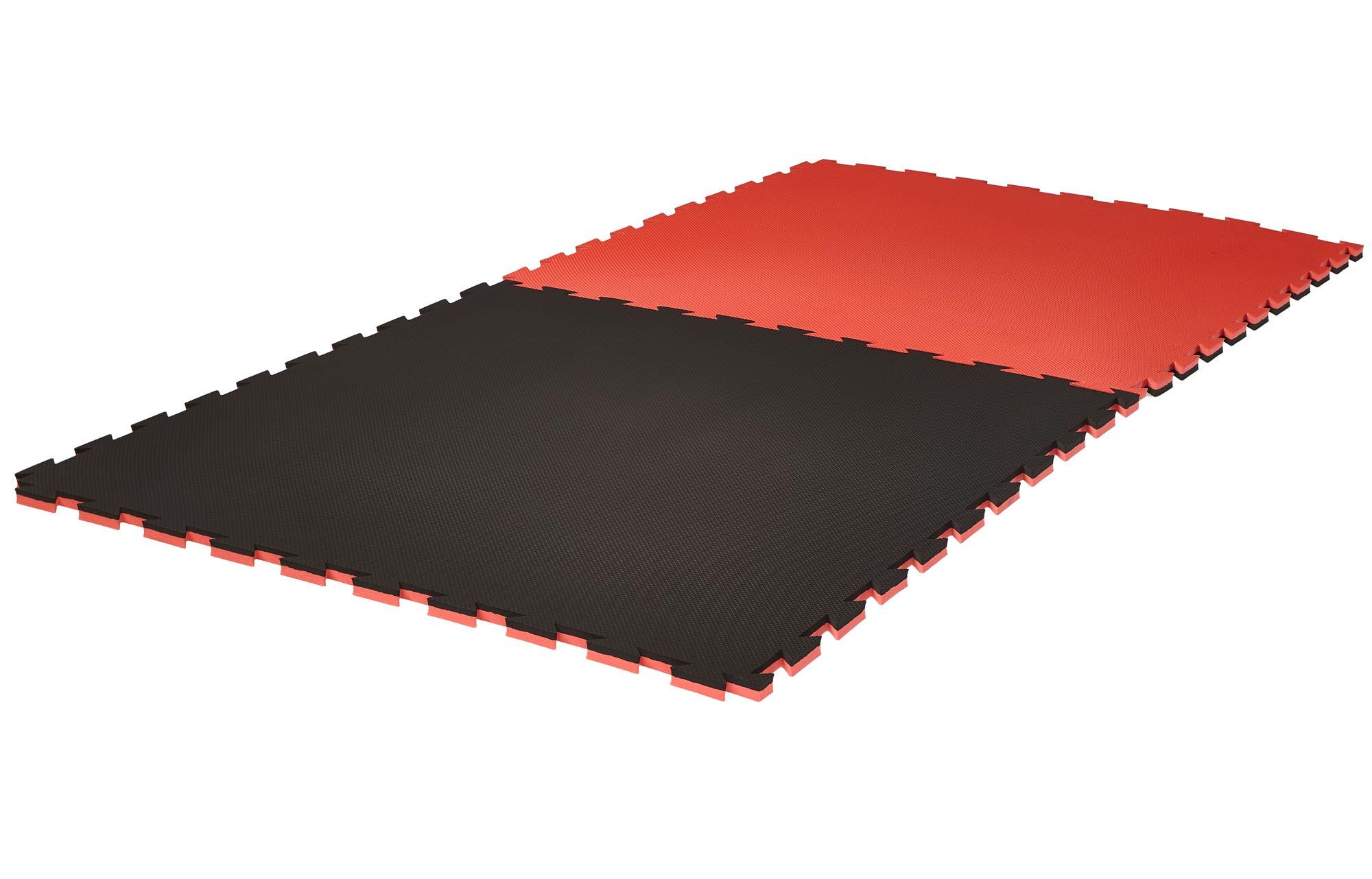 Puzzlematte-2cm-Grappling-black_red-3300016-10 Puzzlematte Pro Grappling 2 cm Crosstexture schwarz/rot Wendematte