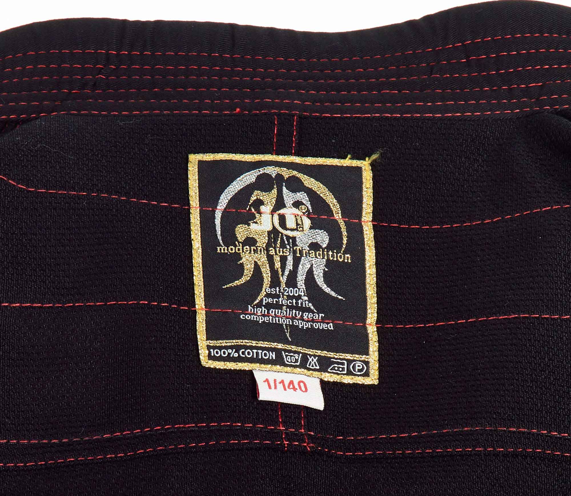 9248000-BJJ-Gi-Kids-schwarz-d3 Ju-Sports BJJ-Anzug Kids schwarz