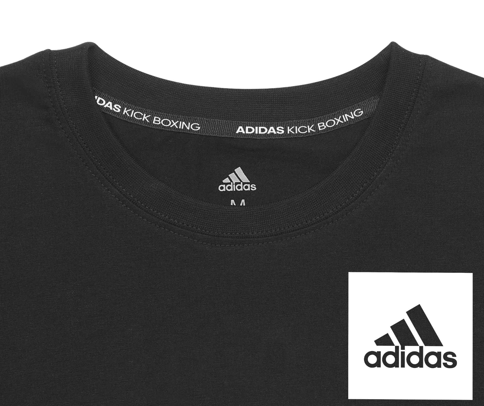 CLTS21V-KB-Black-Close-up-01 adidas Community 22 T-Shirt Kickboxing schwarz adiCLTS21V-KB