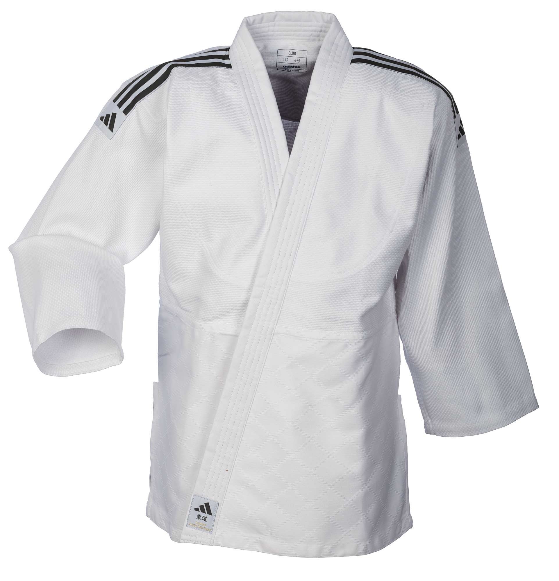 adidas-J350P_WB-Judo-uniform-white_black-02Q20GM7KXTLuXn adidas Judo-Anzug Club weiß/schwarze Streifen, J350