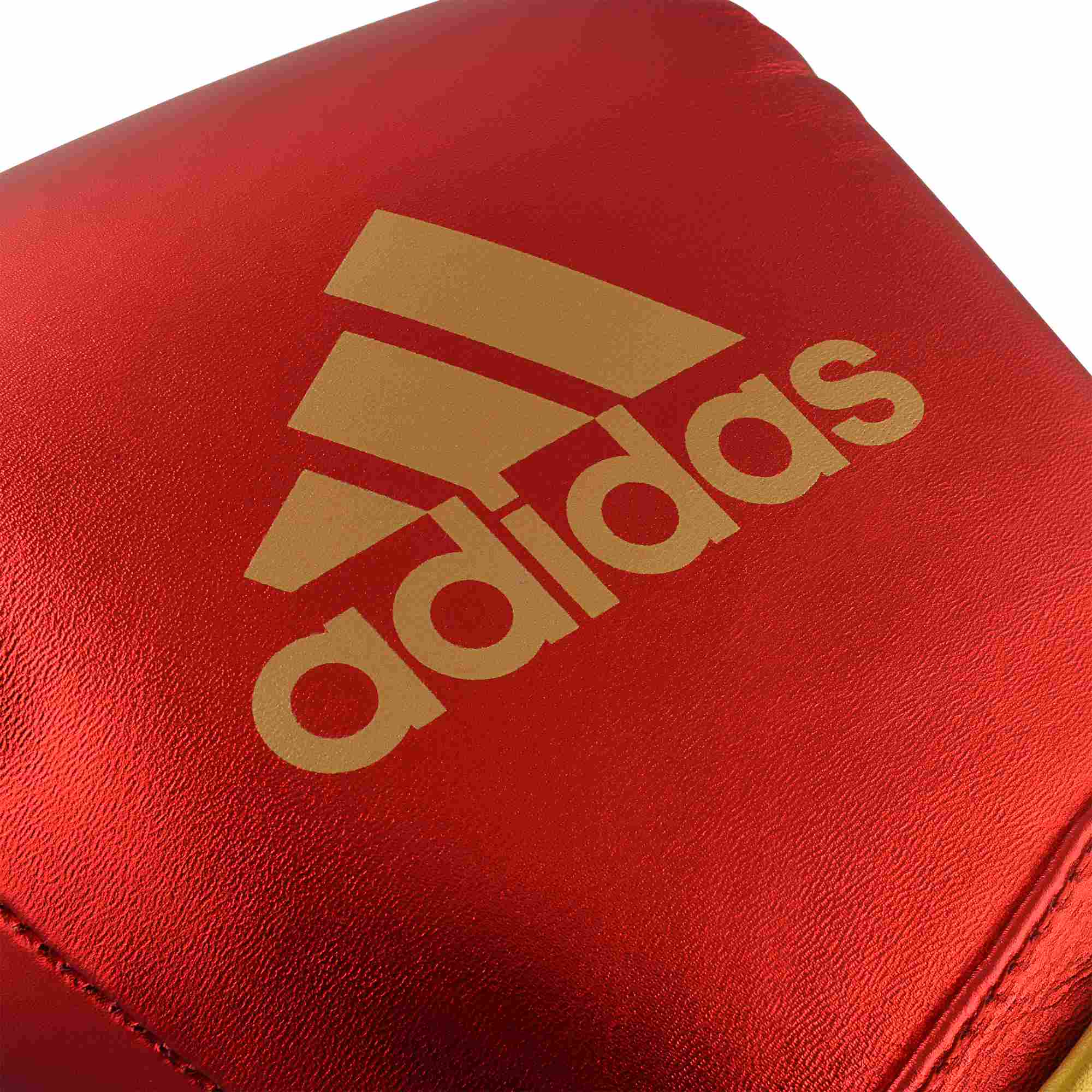 adiSBG501-Red-Gold-Silver-Close-up-01 adidas adispeed strap up boxing gloves red metallic/gold, ADISBG501PRO