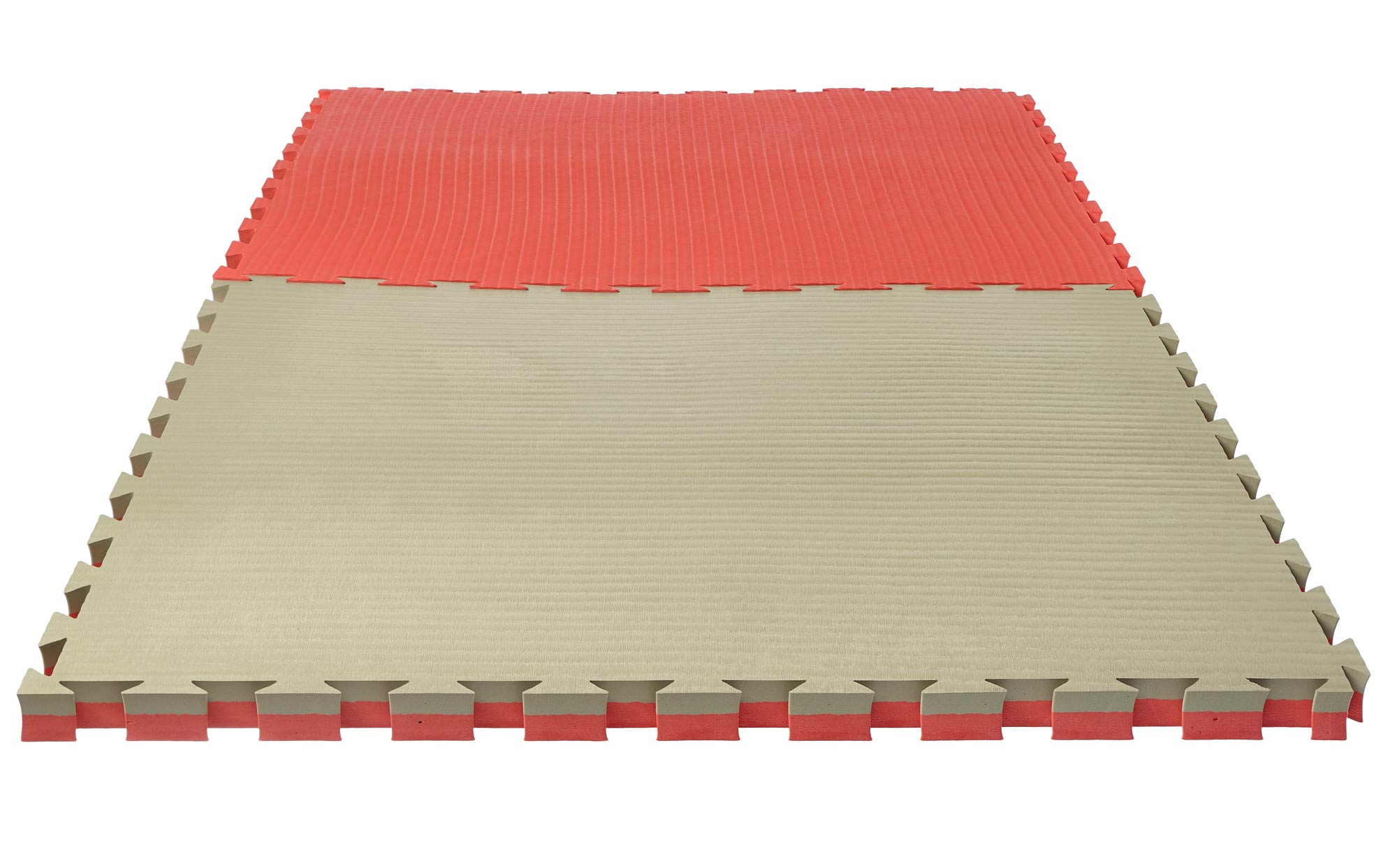 Puzzlematte-4cm-green_red-9 Puzzlematte Pro Tatami 4 cm rot/klassisch grün Wendematte