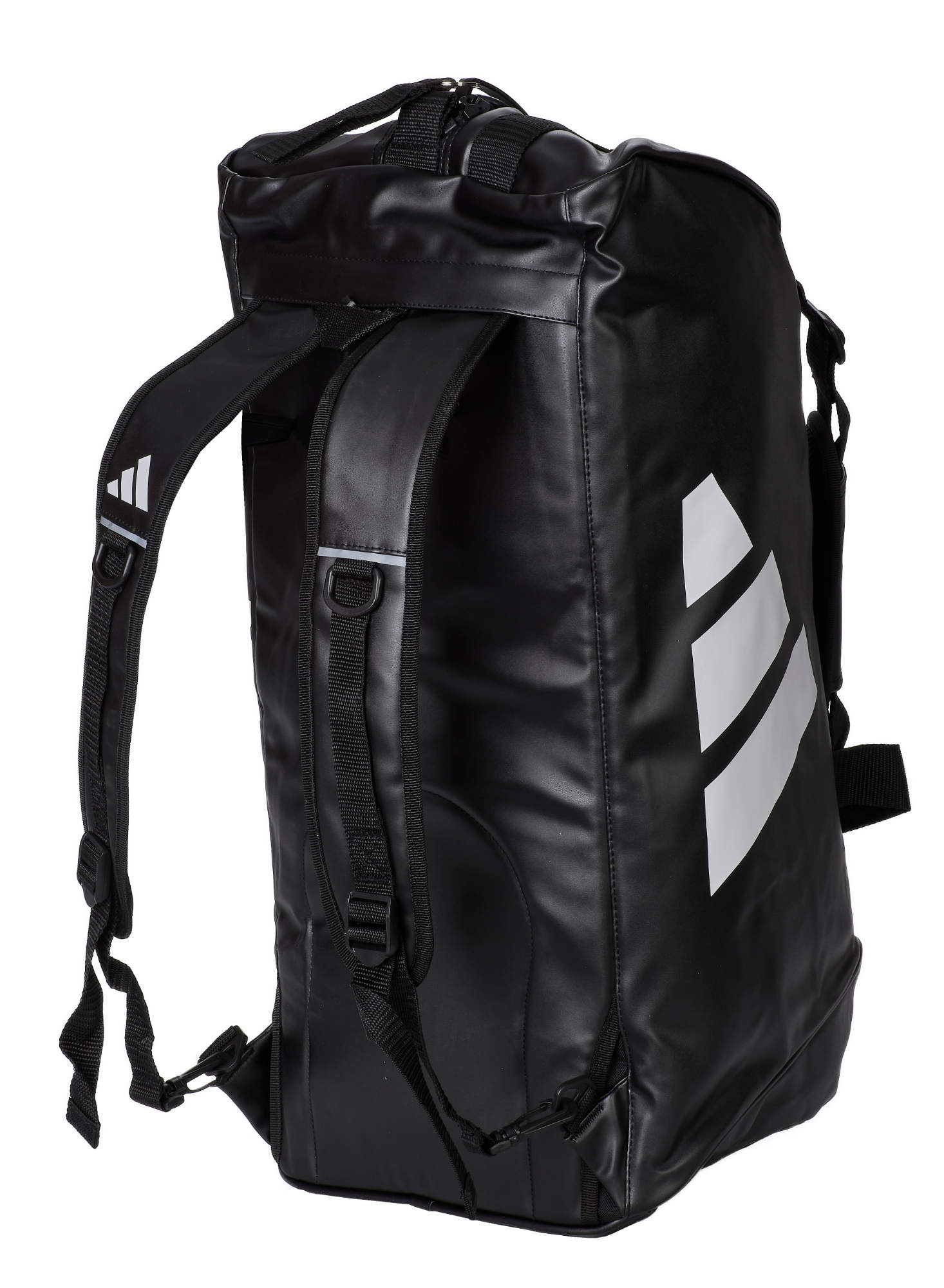 adiACC051NL-2-in-1-Bag-black_white-0207 adidas 2in1 Bag Combat Sports black/white PU, adiACC051