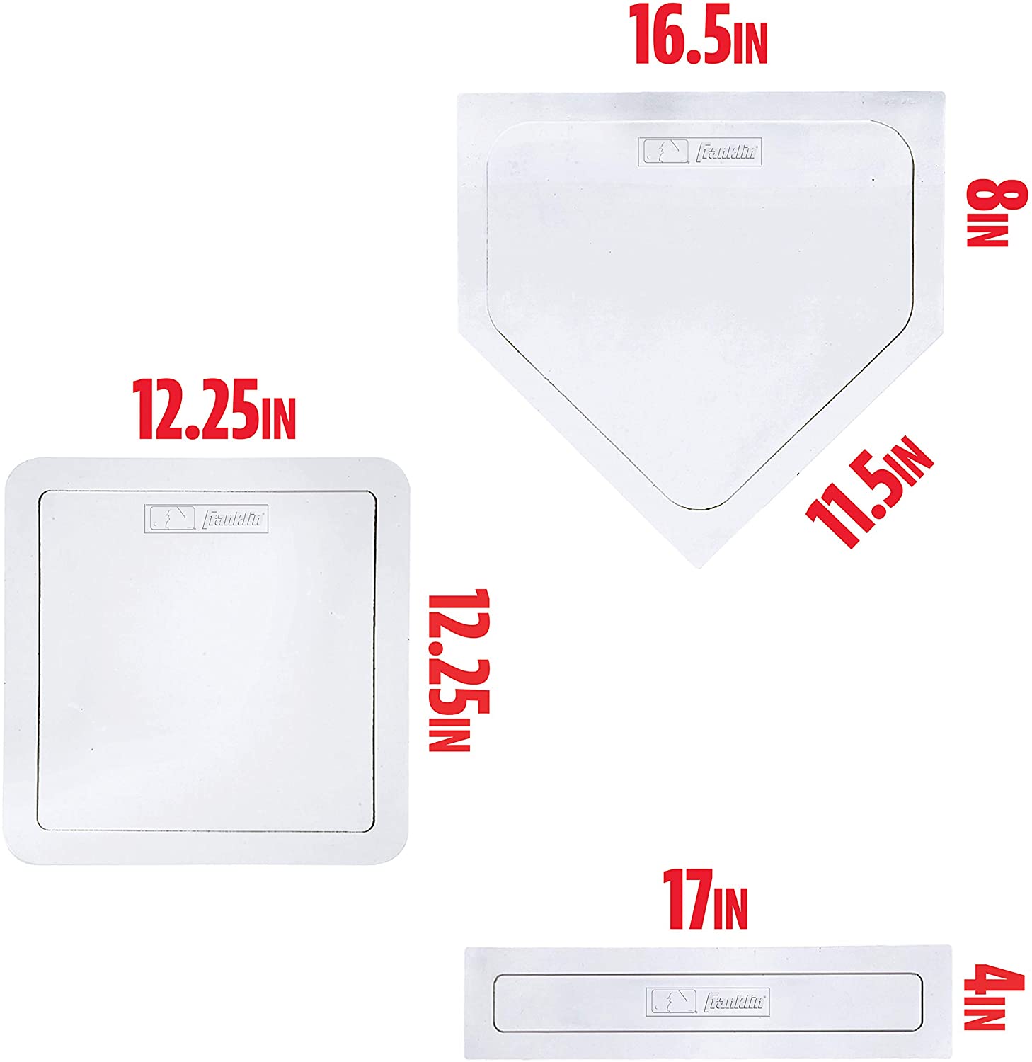 1985-6 Franklin MLB® 5PC Rubber-Tec® Base Set