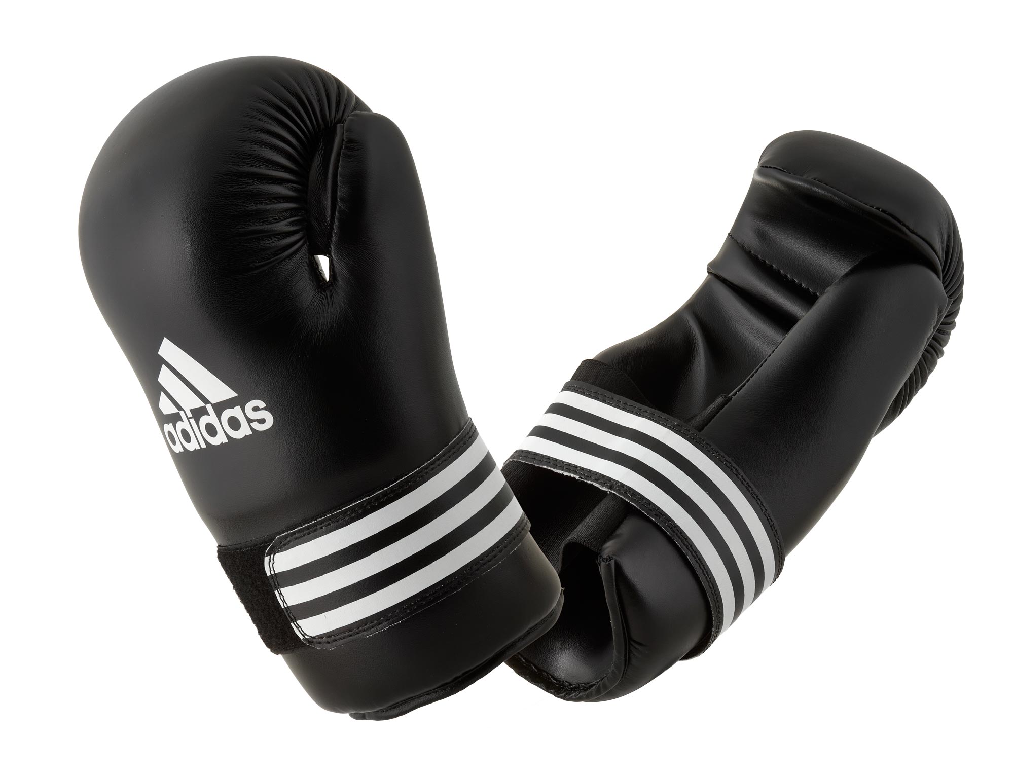 adiBFC01-Kick-Boxing-black_white-M-01 adidas Kick-Boxhandschuhe Semi Contact schwarz, ADIBFC01