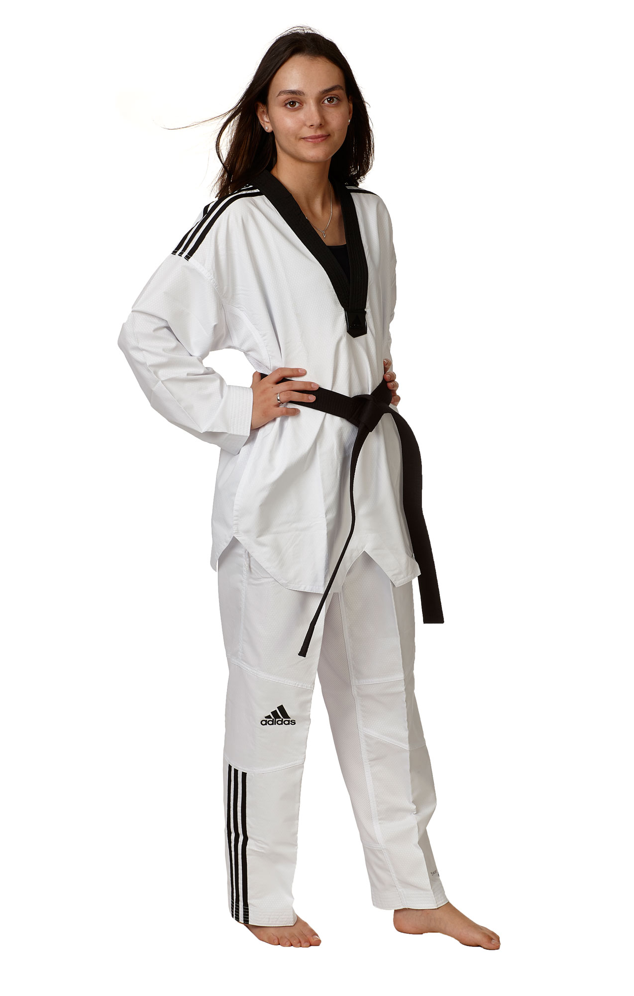 adiFighter3-0609 adidas Taekwondoanzug, Fighter mit Streifen, ADITF02
