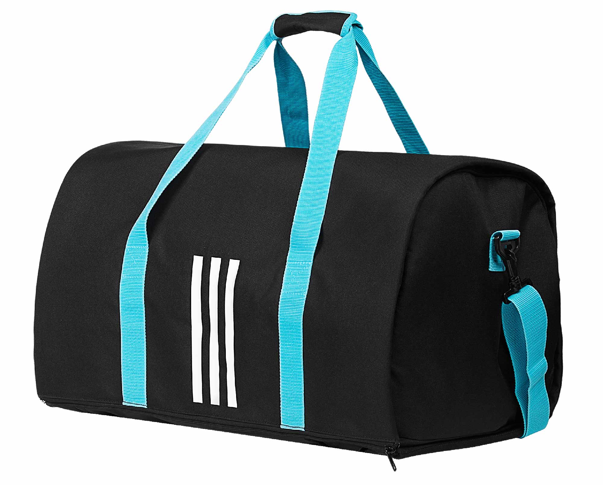 adiACC200-Black-Blue-05 adidas 2in1 Bag Judo black/cyan M, ADIACC200J