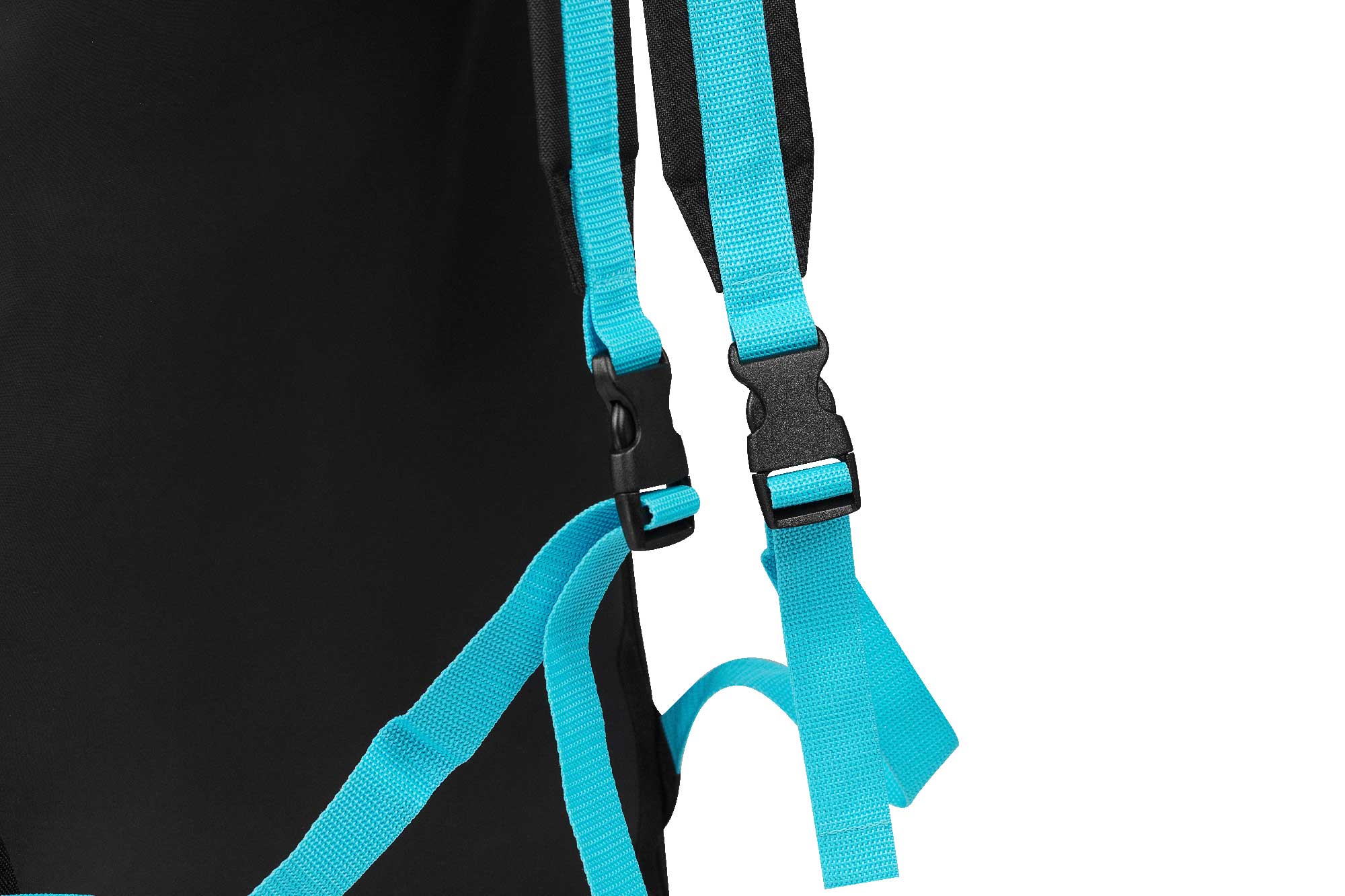 adiACC200-Black-Blue-Close-01 adidas 2in1 Bag Judo black/cyan M, ADIACC200J