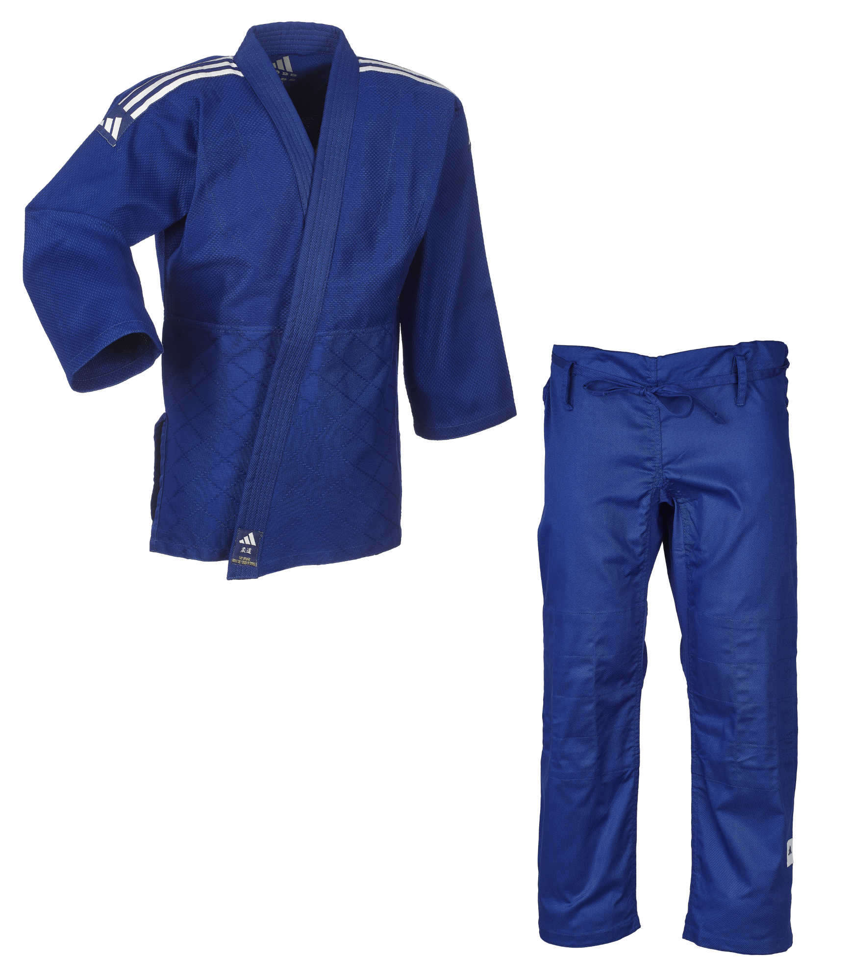 adidas Judo-Anzug Club blau/weiße Streifen, J350B