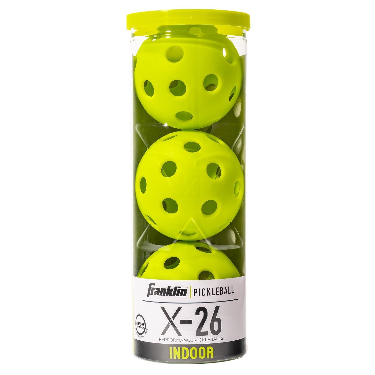 Franklin 3er Pickleball Set X-26 indoor gelb