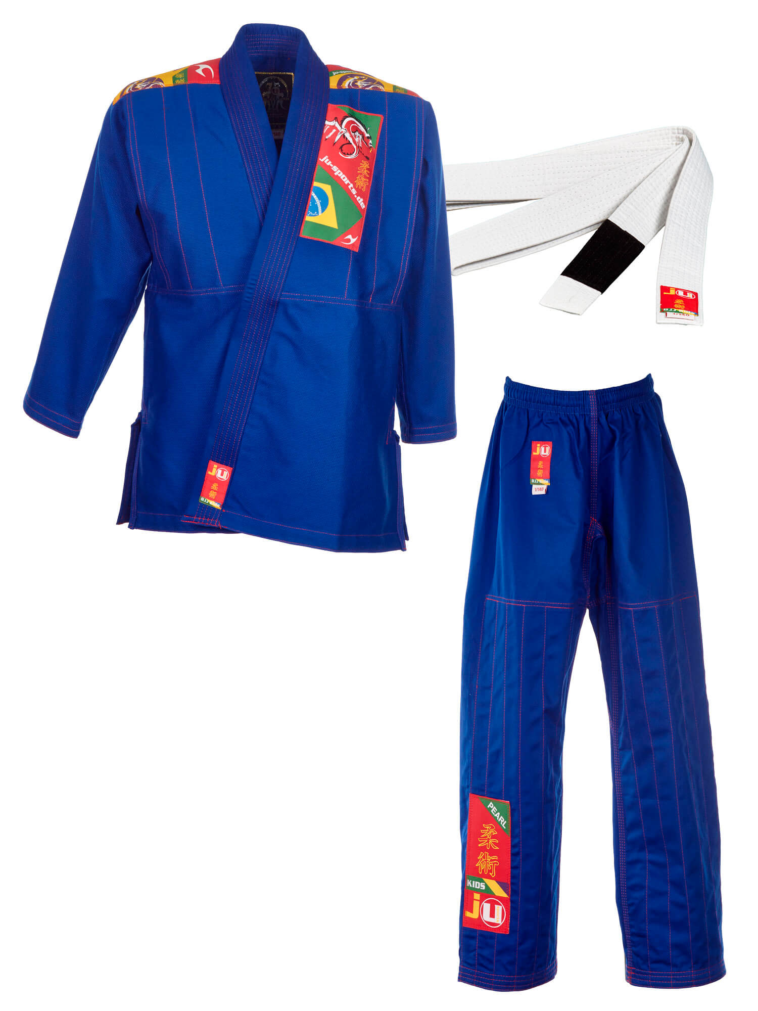 9247000-BJJ-Gi-Kids-blau-1 Ju-Sports BJJ-Anzug Kids blau
