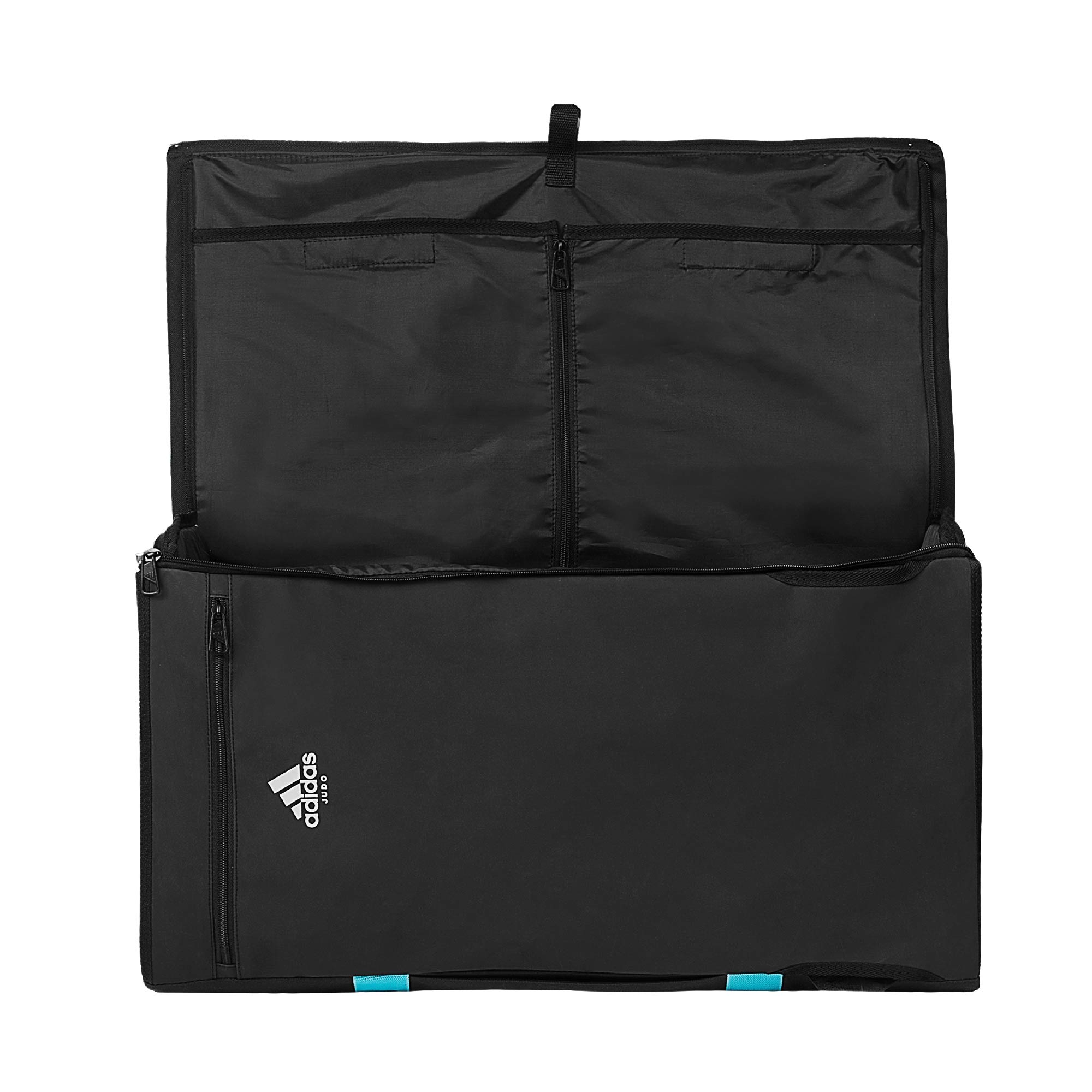 adiACC200-Black-Blue-13 adidas 2in1 Bag Judo black/cyan M, ADIACC200J