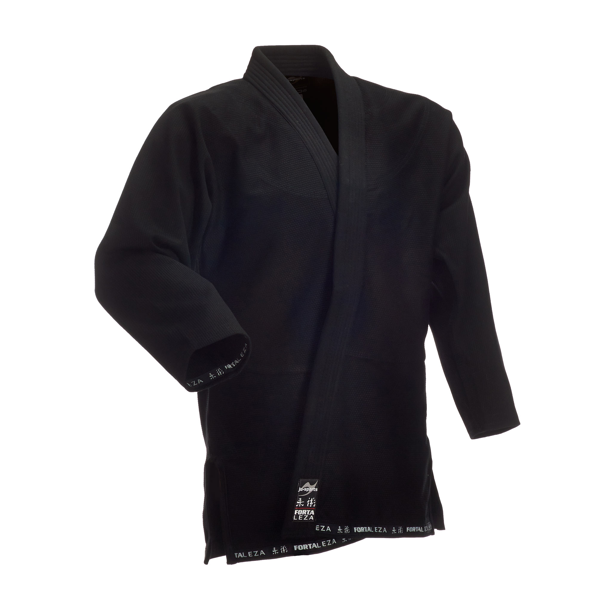 Fortaleza_Black_Jacke_new2019 BJJ Starter Gi Fortaleza + BJJ Gürtel schwarz