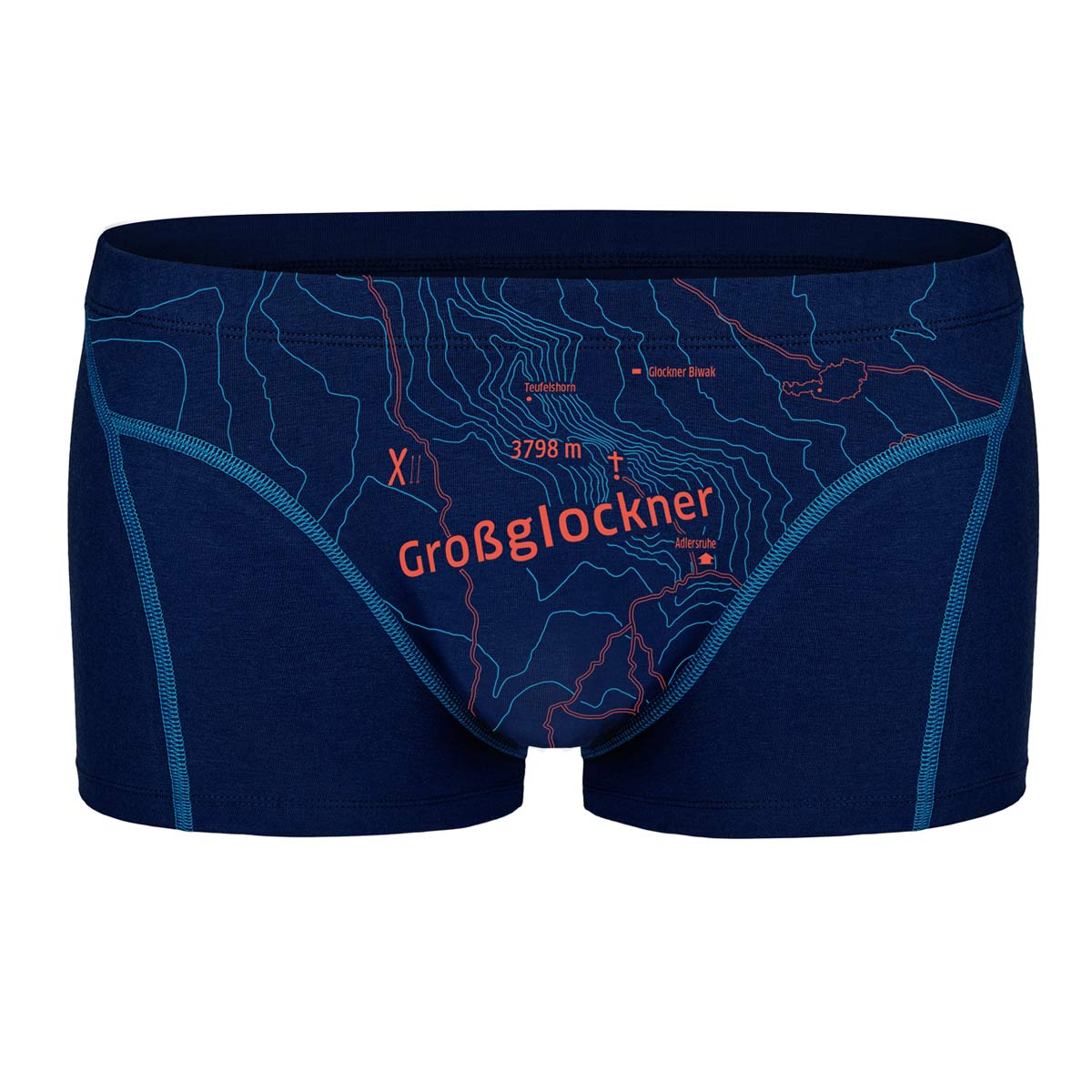 Boxershorts "Großglockner" tiefblau, Herren