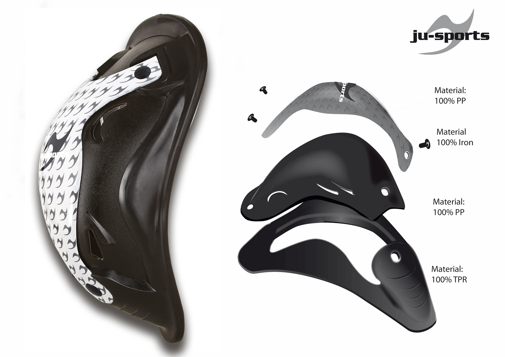 ju-sports-compression-shorty-flex-cup-6412-10 Ju-Sports Compression ProLine Shorty + Motion Pro Flexcup, Tiefschutz