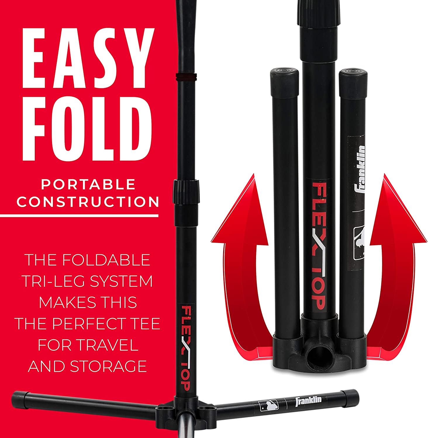 24954-Batting-Tee-5 Franklin MLB® Flex Top Tee-Ball Batting Tee
