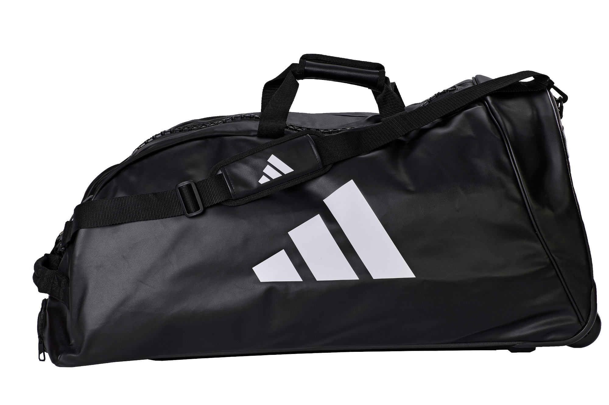 adiACC056CS-Trolly-Bag-0106 adidas Trolley "Combat Sports" black/white PU, adiACC056CS