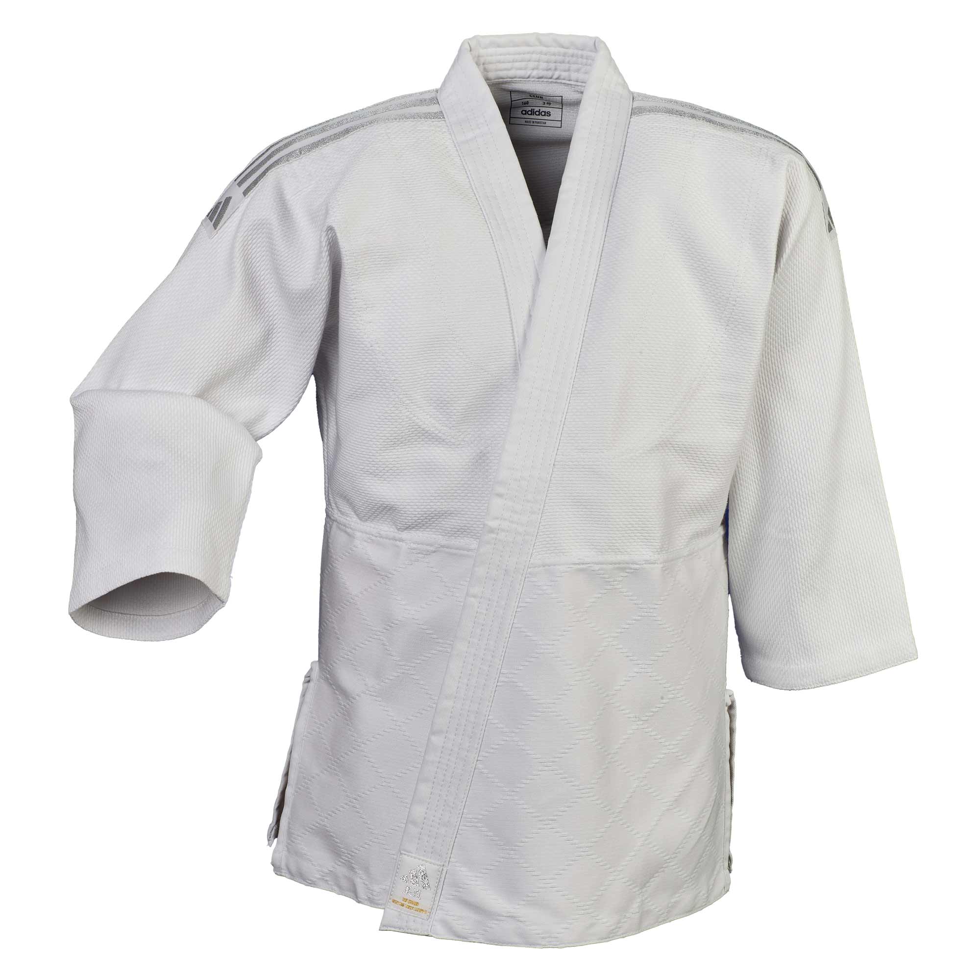 adidas Judo-Anzug Club weiß/silber, J350