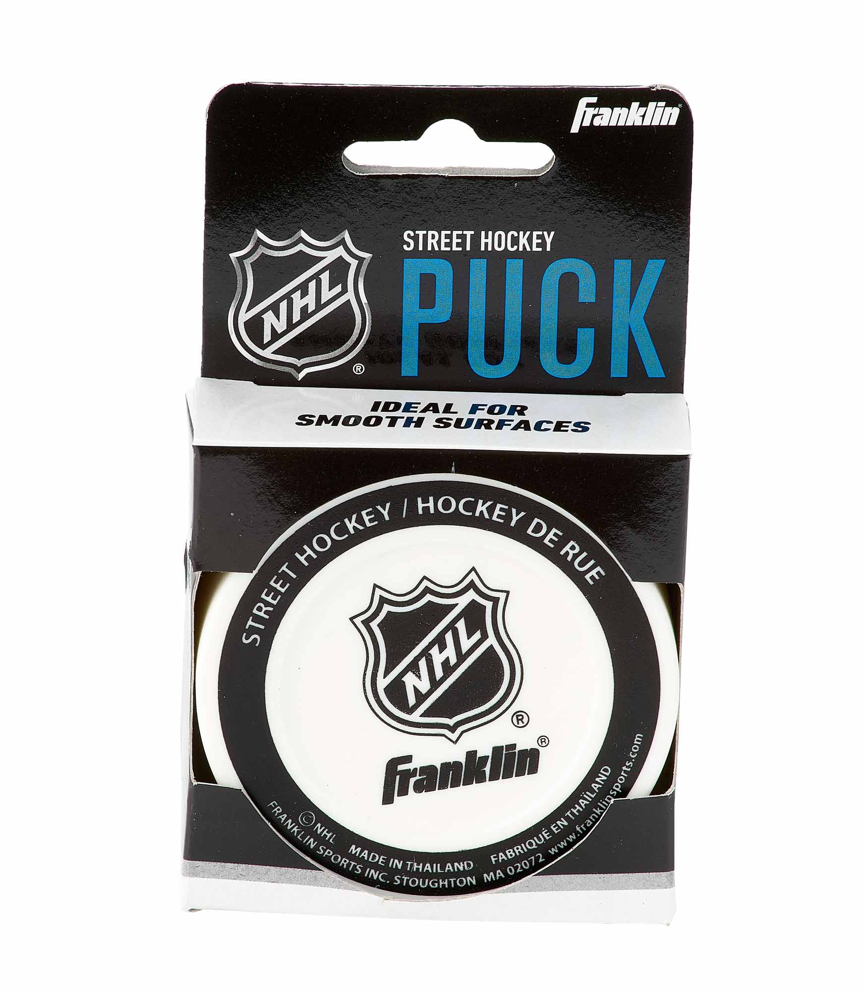 Franklin-Puck-white-0263 Franklin Streethockeypuck,12228, Blister