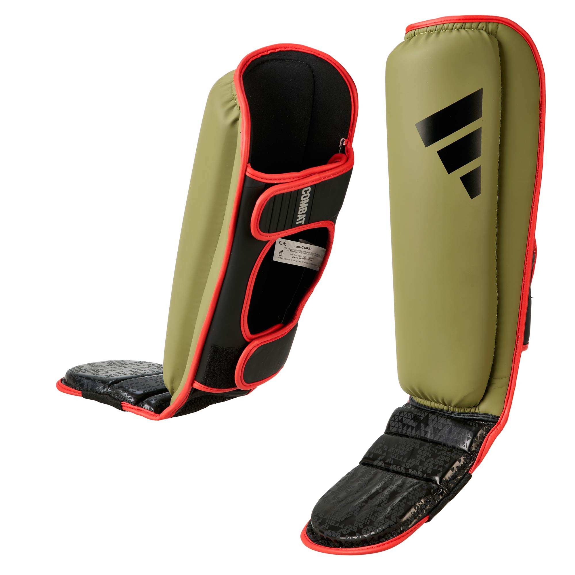 adiC50SI-Shin-Guard-green_black-01 adidas Combat 50 Schienbein-Spannschutz green/black, adiC50SI