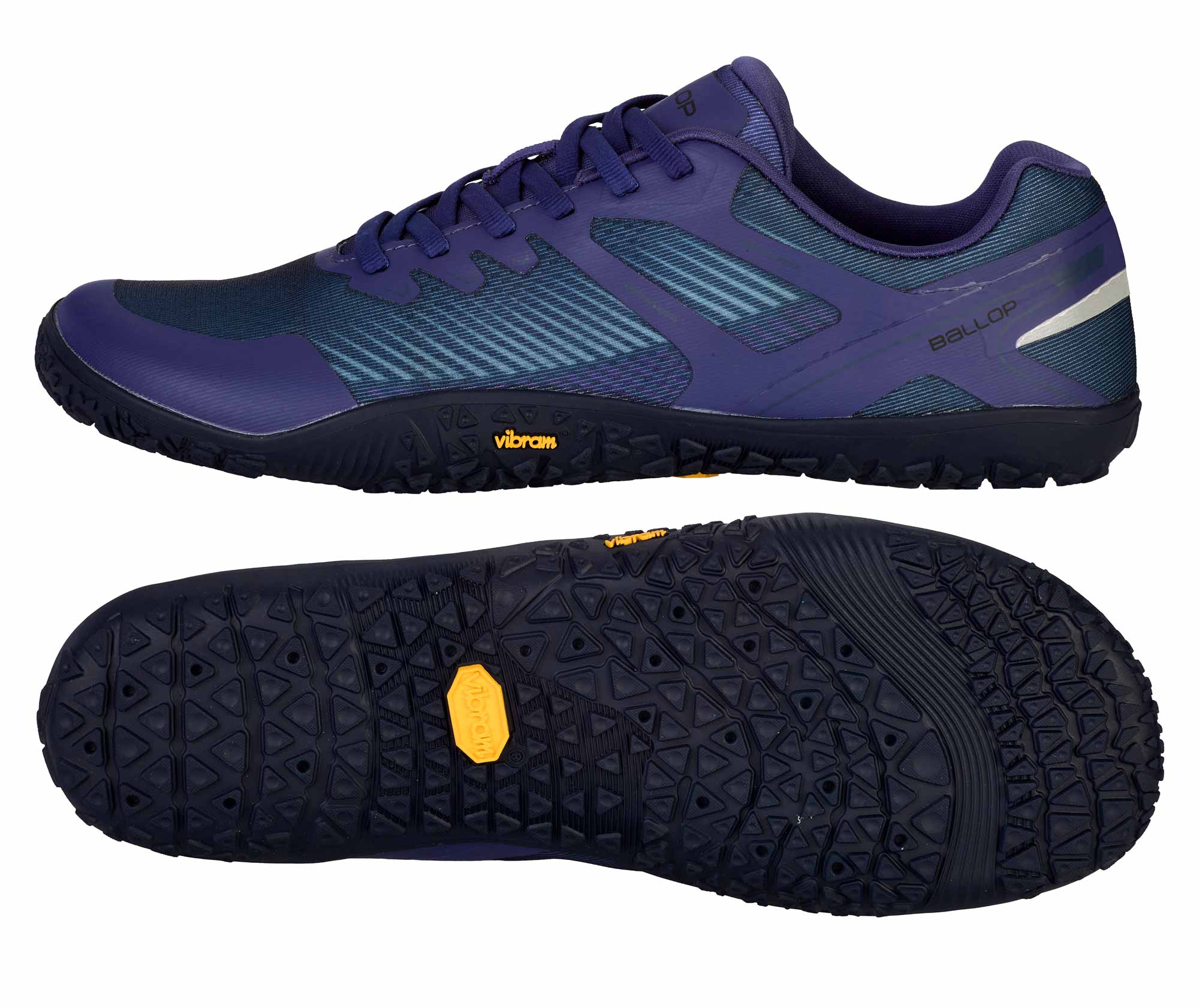 Laufschuh, Trail-Schuh, Gummi-Außensohle, Vibram, Lila