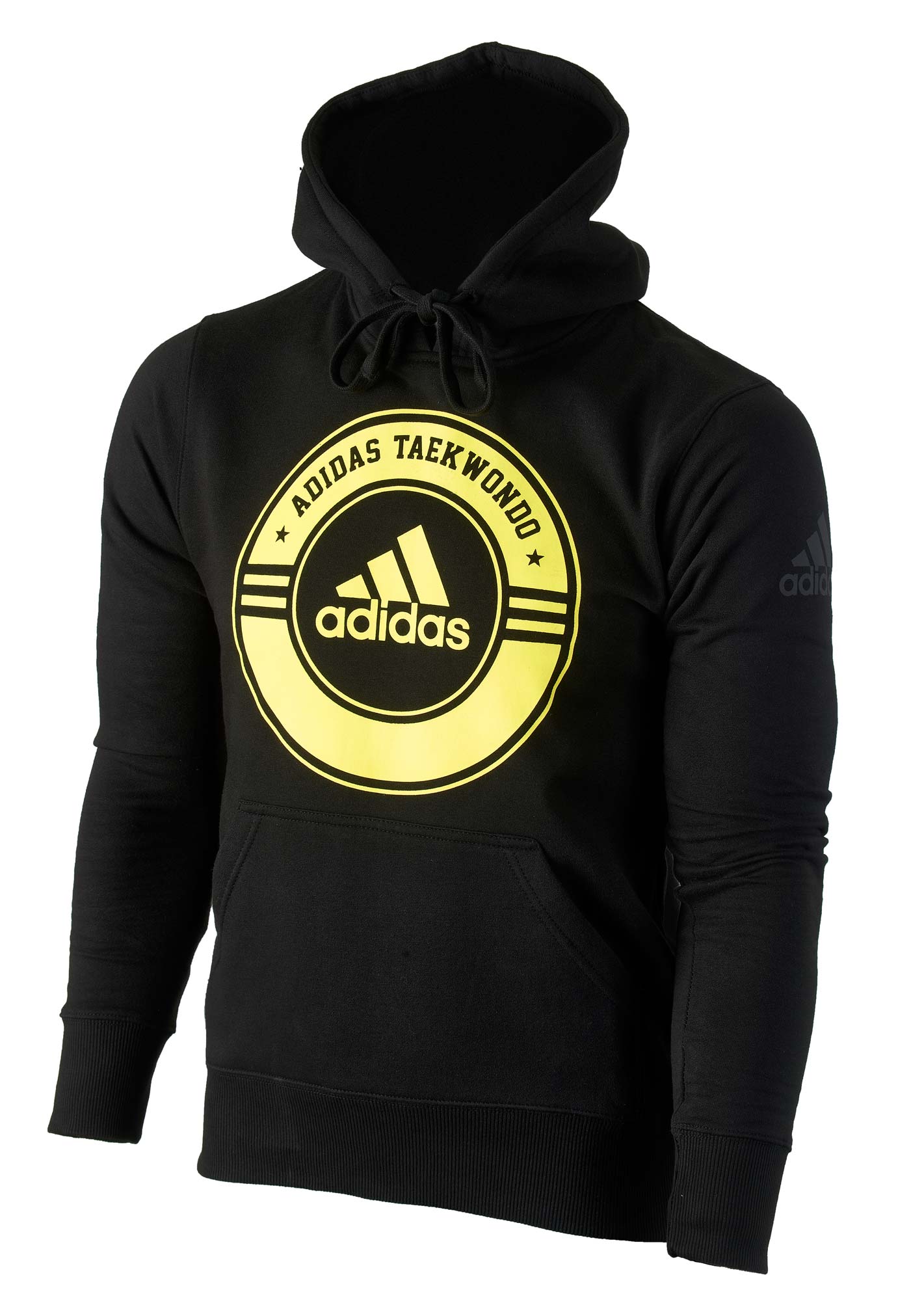 adidas Community line Hoody Taekwondo "Circle" black/yellow, adiCSH05T