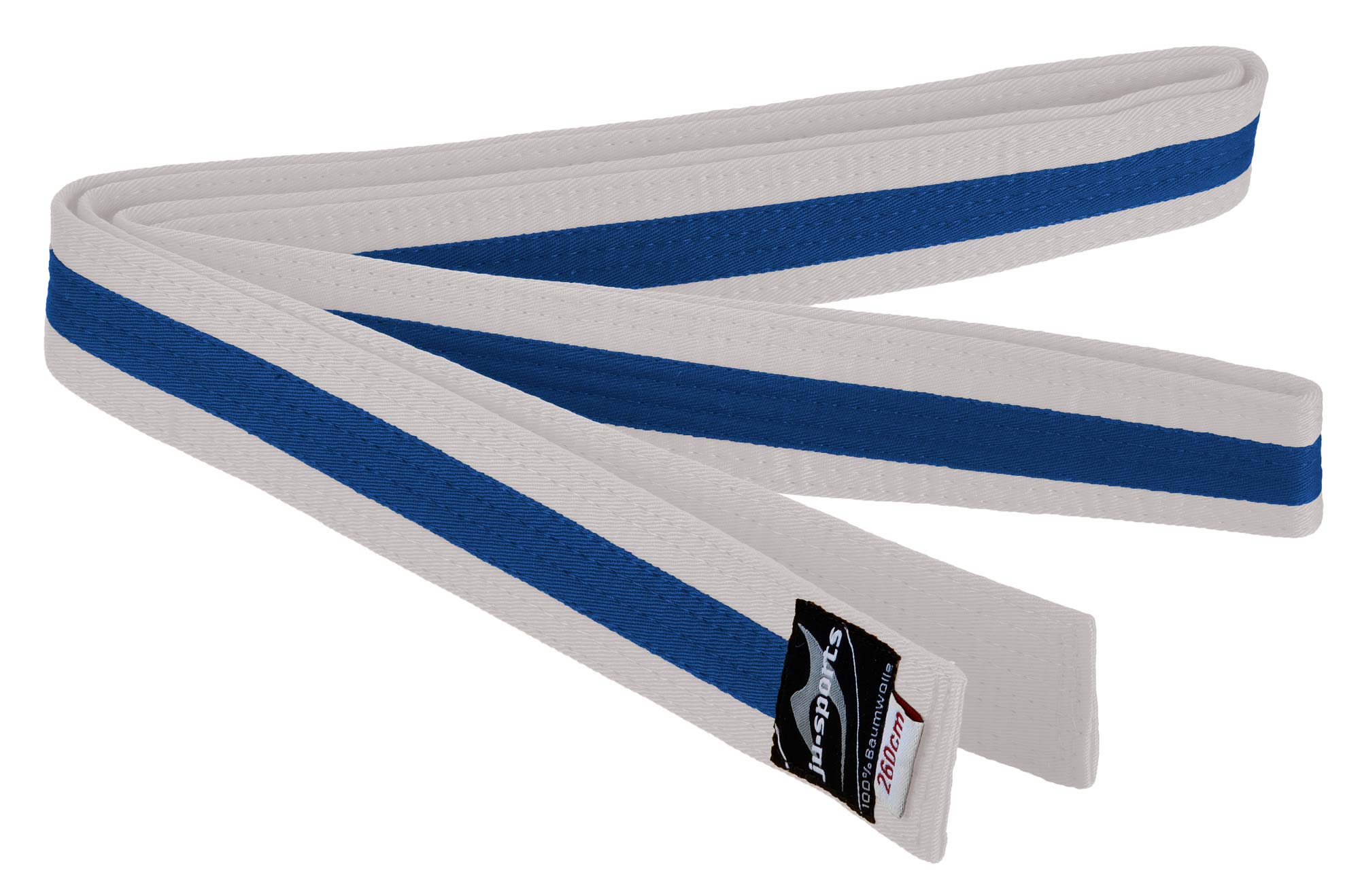 Ju-Sports Budogürtel weiß/blau/weiß