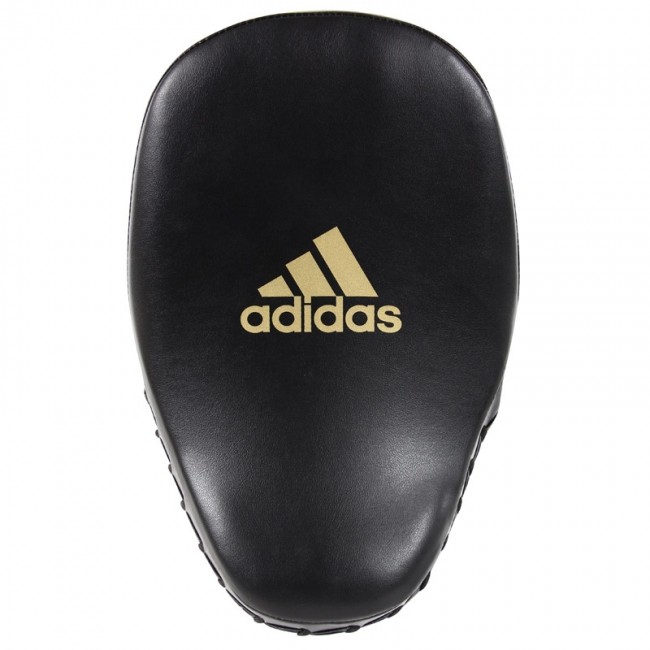 adisbac01 adidas Training Curved Paar-Pratzen kurz schwarz/gold, ADISBAC01