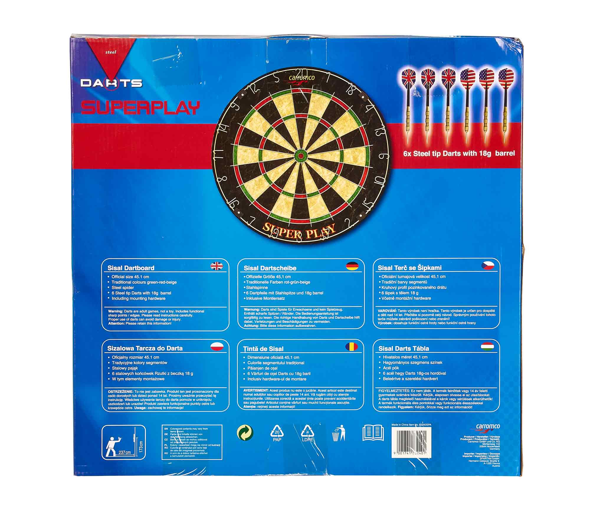 Spartan-Darts-0708 Carromco Sisal Dartboard