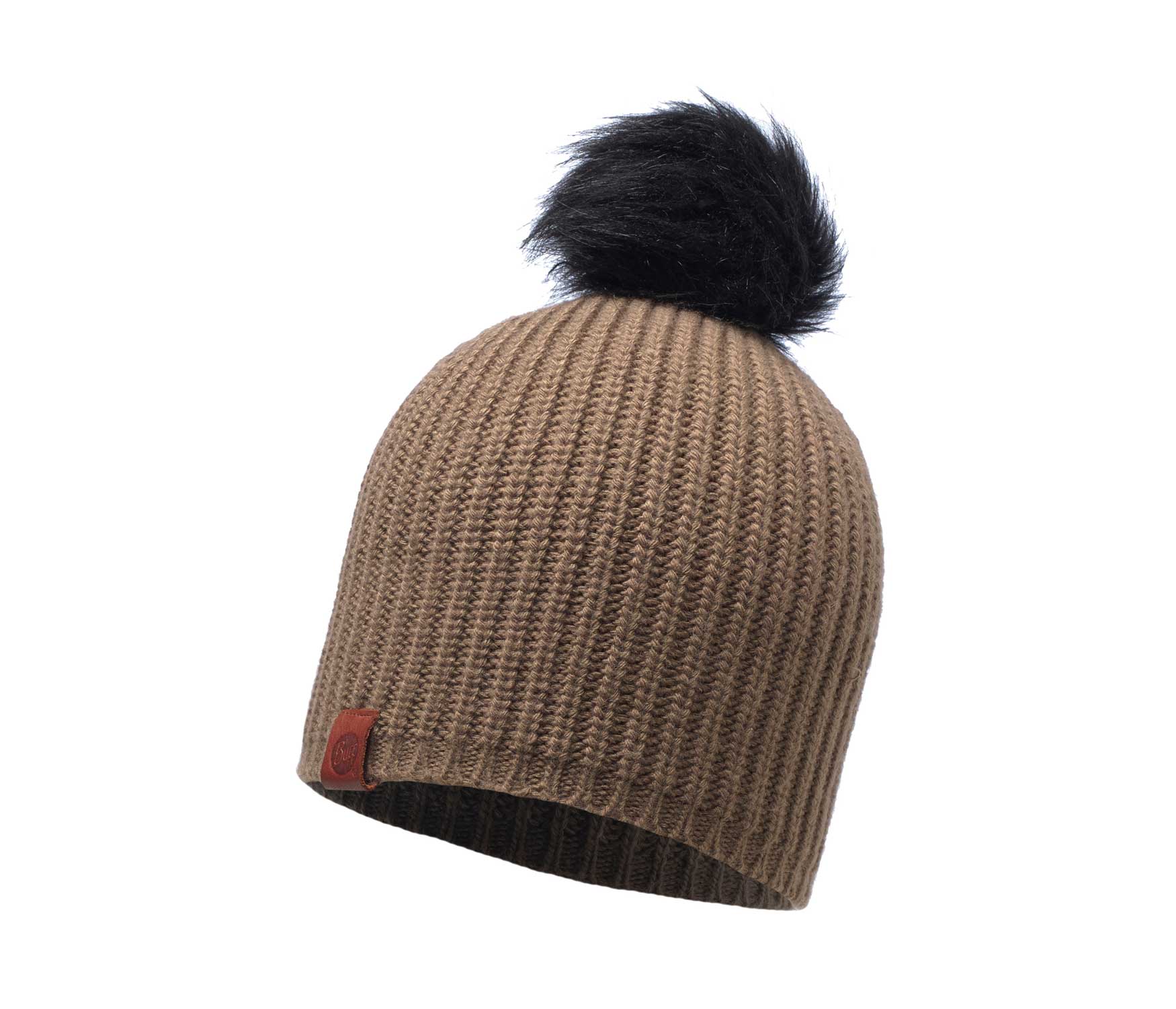 BUFF Adalwolf Knitted Hat Brown Taupe, 115405