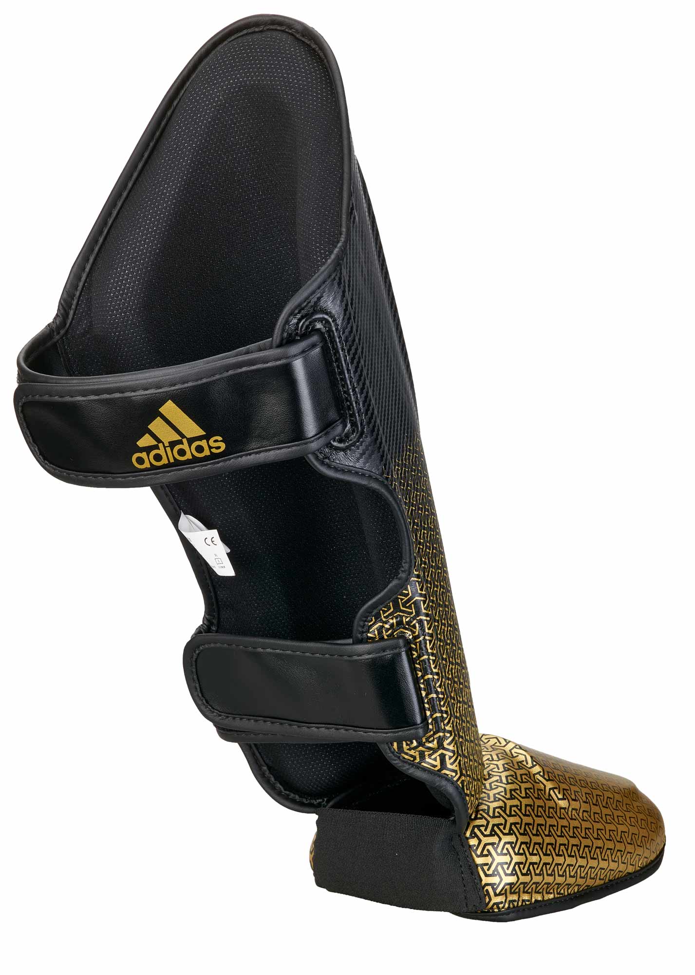 adiSGSI011-black_golde-Speed-Thai-Shin-n-Step-0040 adidas Pro Kickboxing Schienbein-Spannschutz black/gold, adiKBSI300