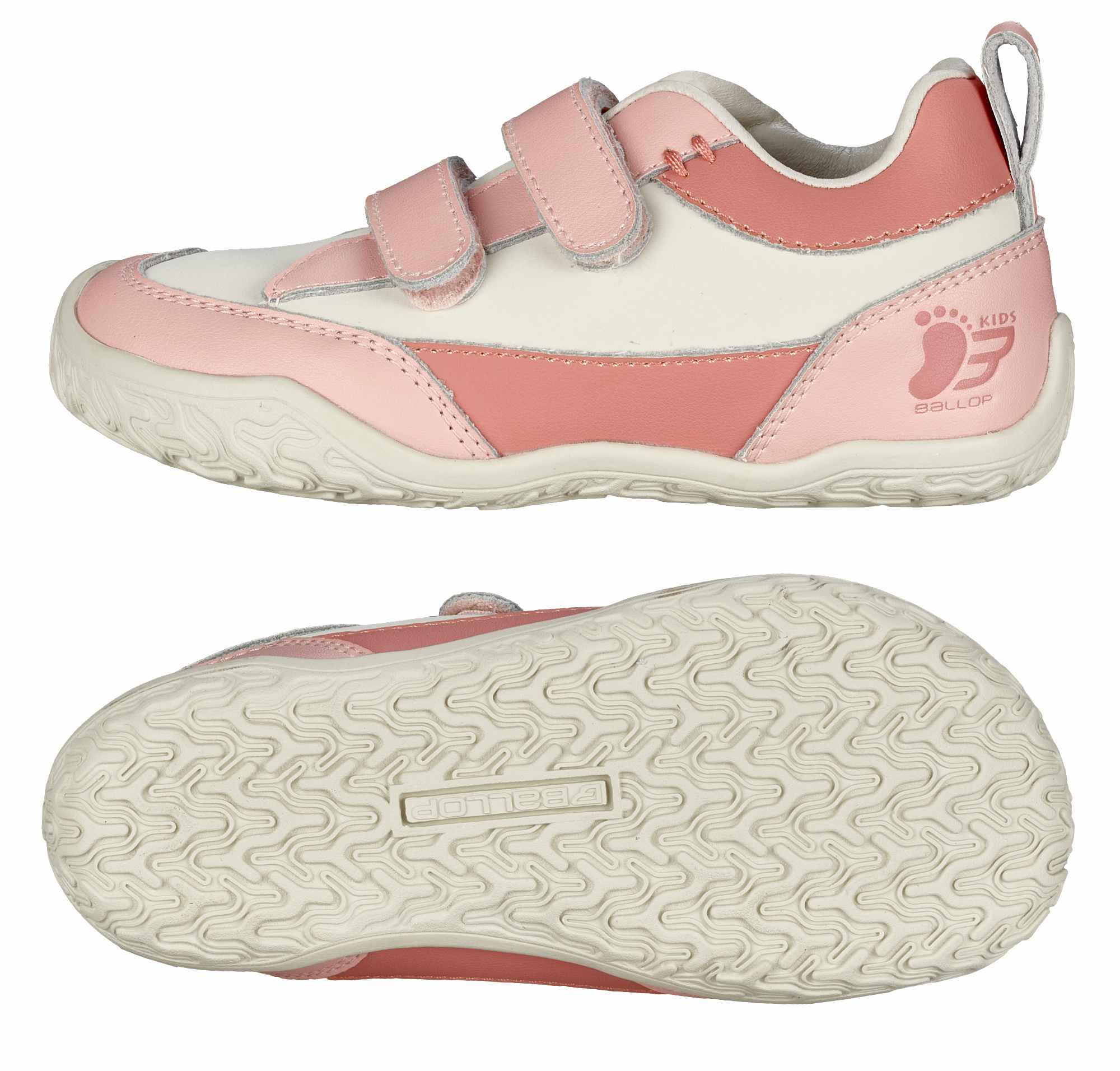 Kinderschuh, Sneaker, Gummisohle, Klettverschluss, Pink