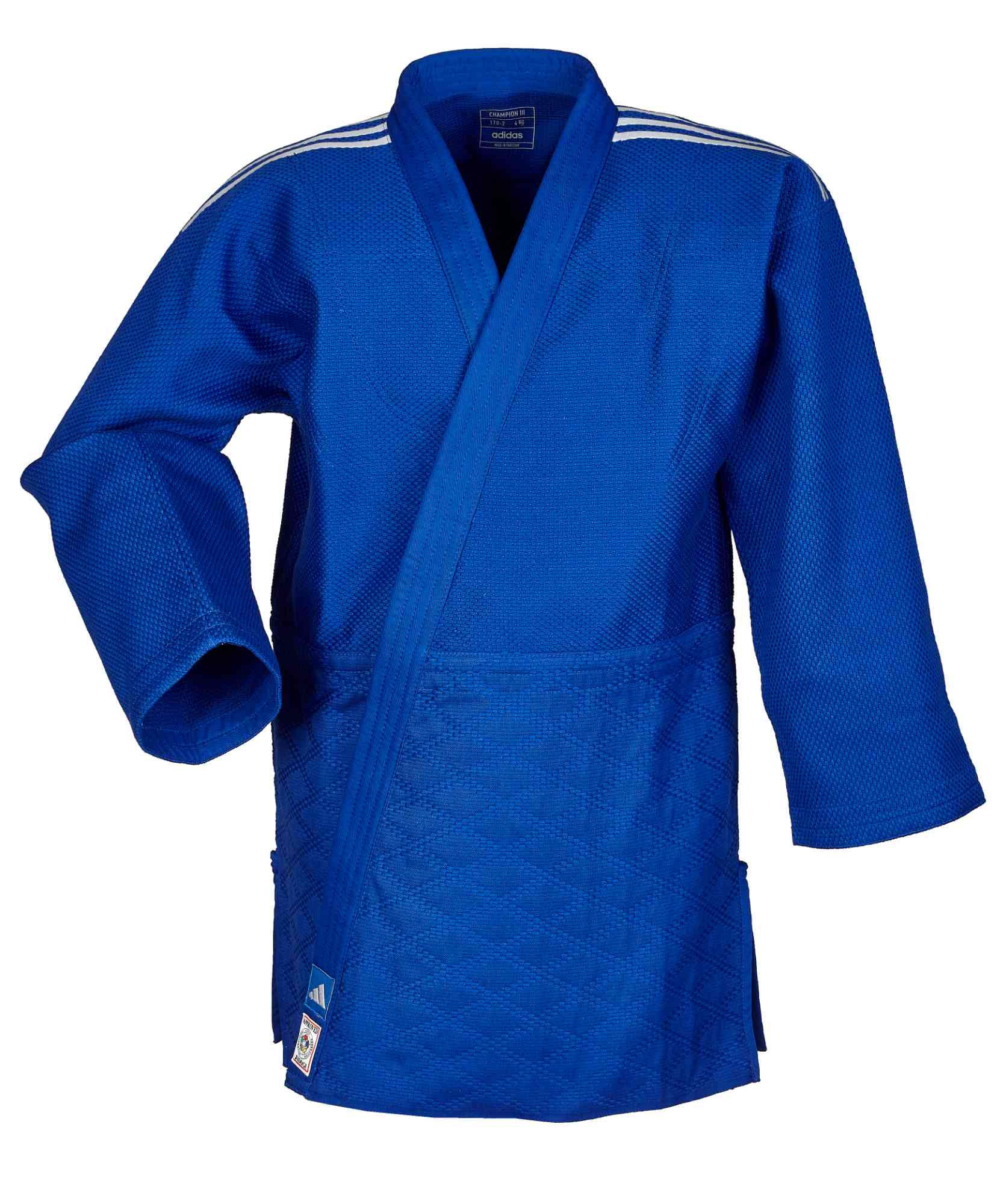 adidas-Judo-Champion3-J-IJF-blue-0276NpTnZH6T8syhn adidas Judojacke CHAMPION III IJF - Model 1 JIJFB-JAC blau / weiße Streifen