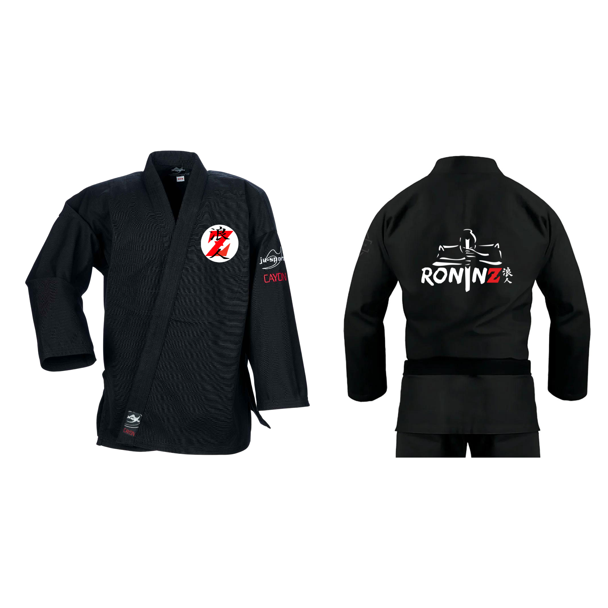86 Ju-Jutsu Anzug "Cayon" black RoninZ Edition