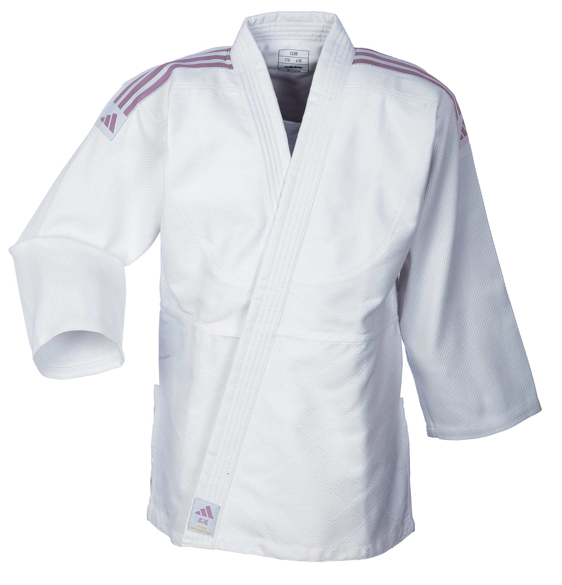 adidas-J350P_WB-Judo-uniform-white_pink-03 adidas Judo-Anzug Club weiß/pinke Streifen, J350