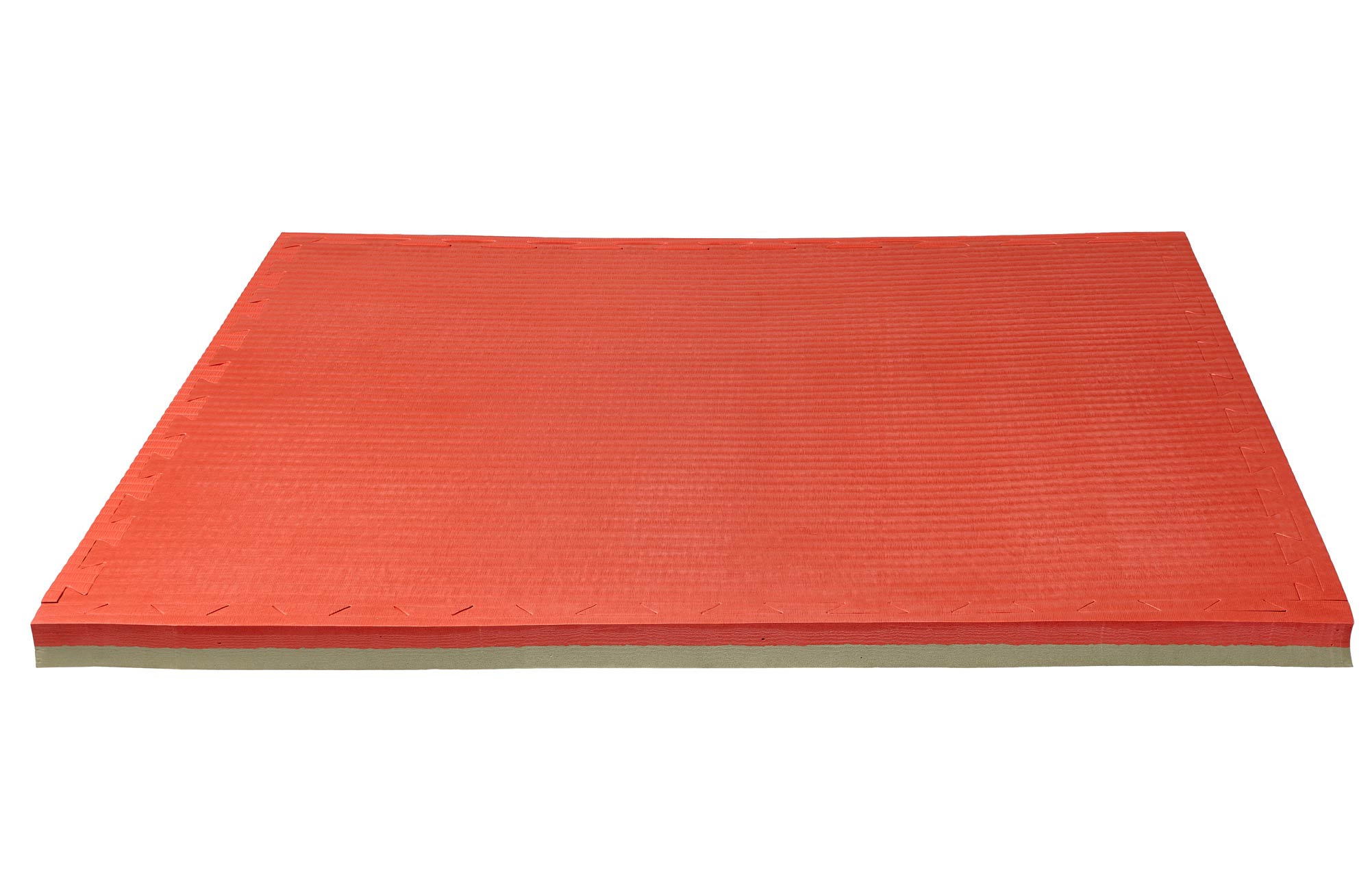 Puzzlematte-4cm-green_red-5 Puzzlematte Pro Tatami 4 cm rot/klassisch grün Wendematte