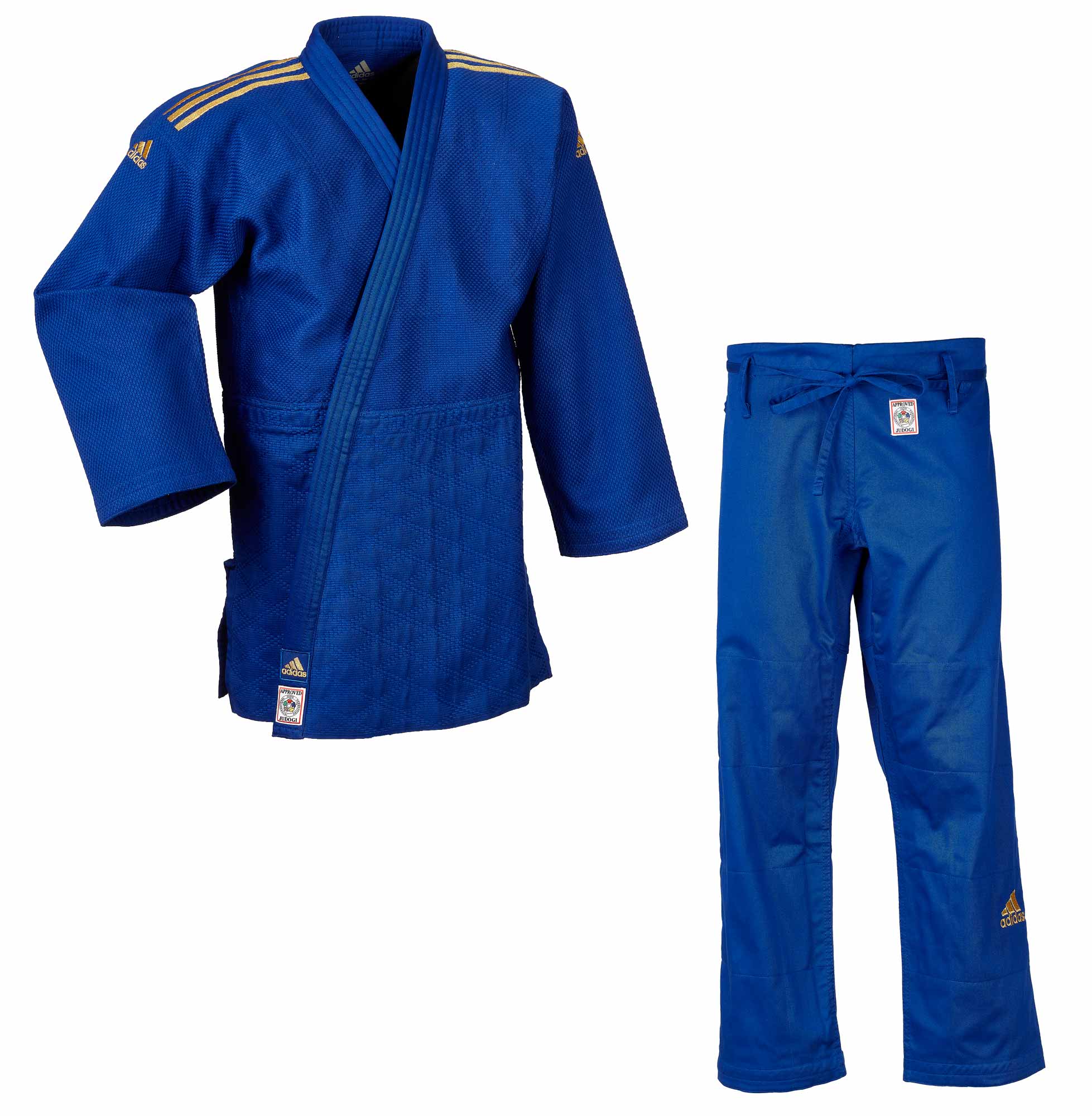 adidas-Judo-Champion2-J-IJFB-SMU-blue_gold-01N adidas Judoanzug CHAMPION II IJF, blau/goldene Streifen, JIJF