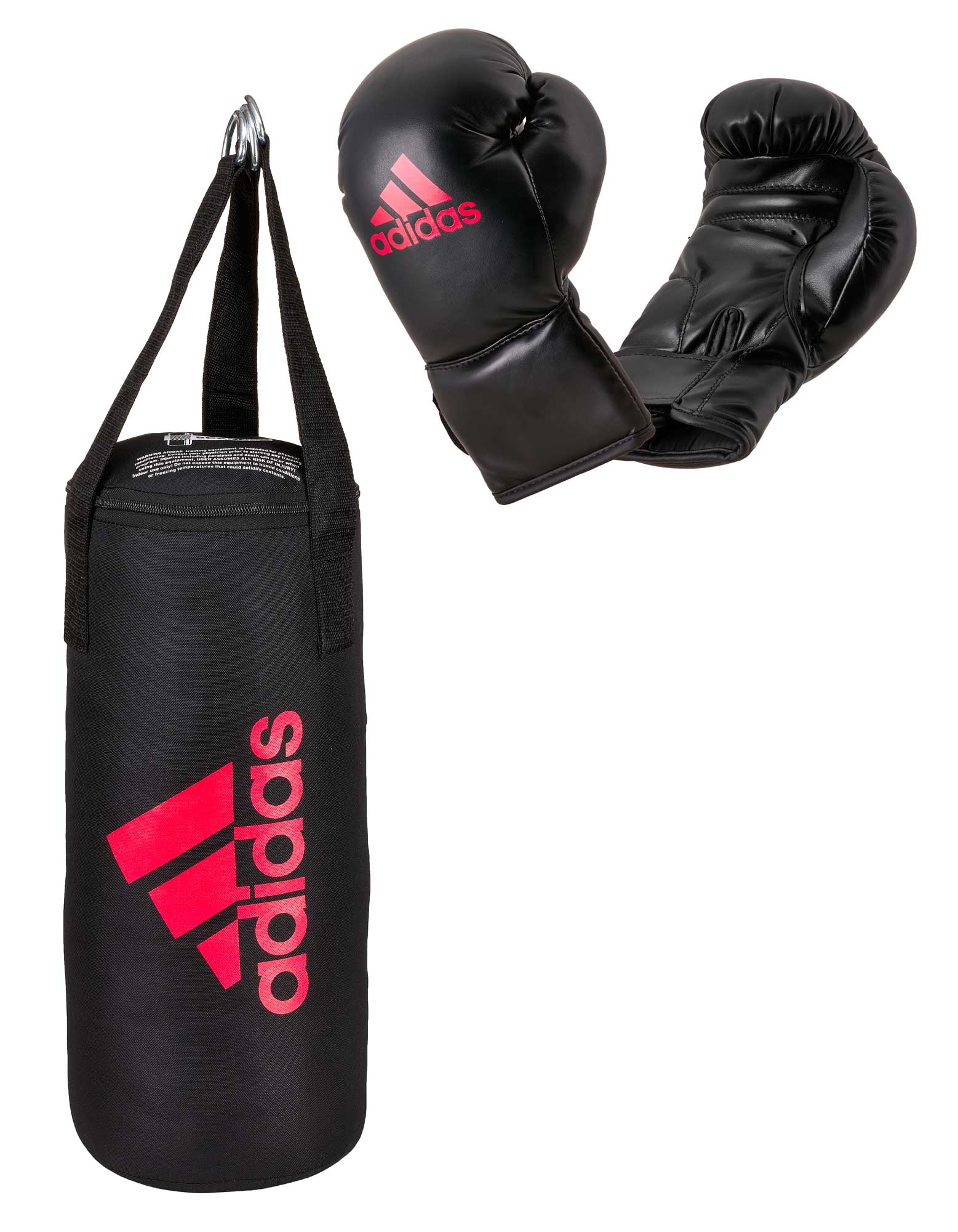 adidas Junior Boxing Kit, schwarz/rot- ADIBACJP