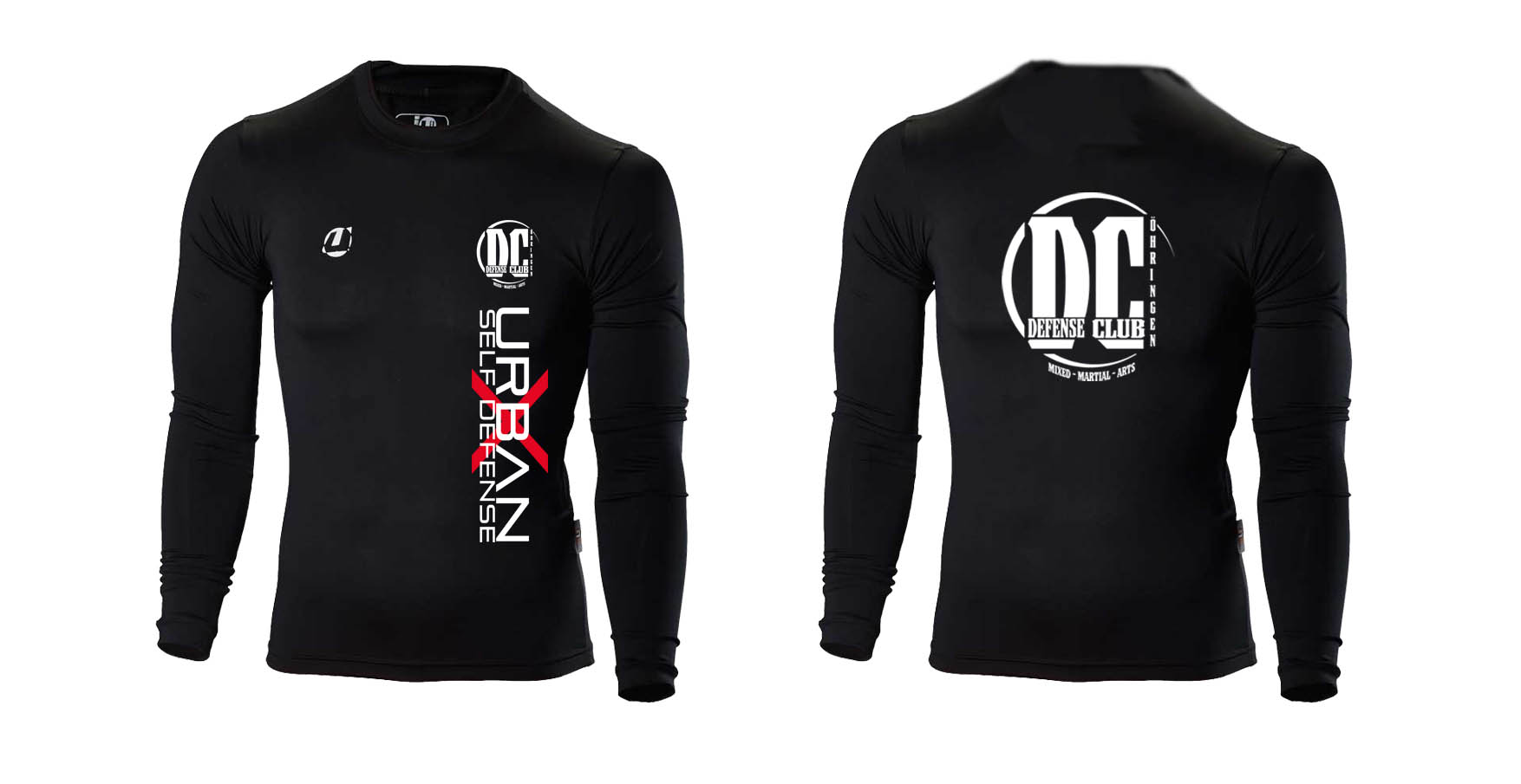 Compression Shirt langarm schwarz - Defense Club Öhringen - Urban X