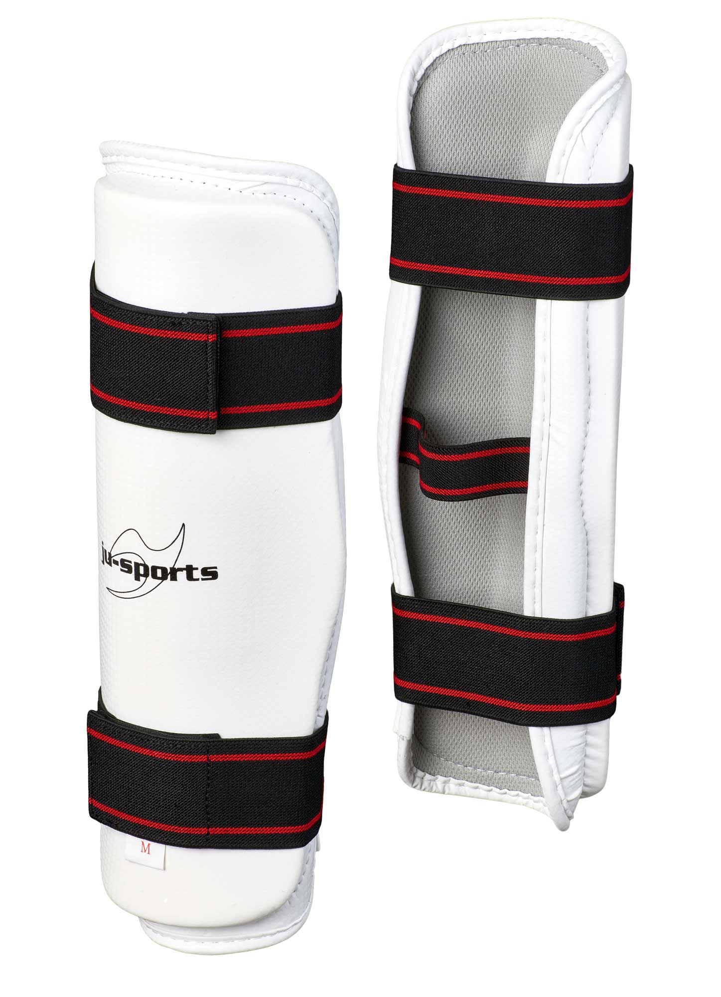 Ju-Sports Schienbeinschutz PU weiß